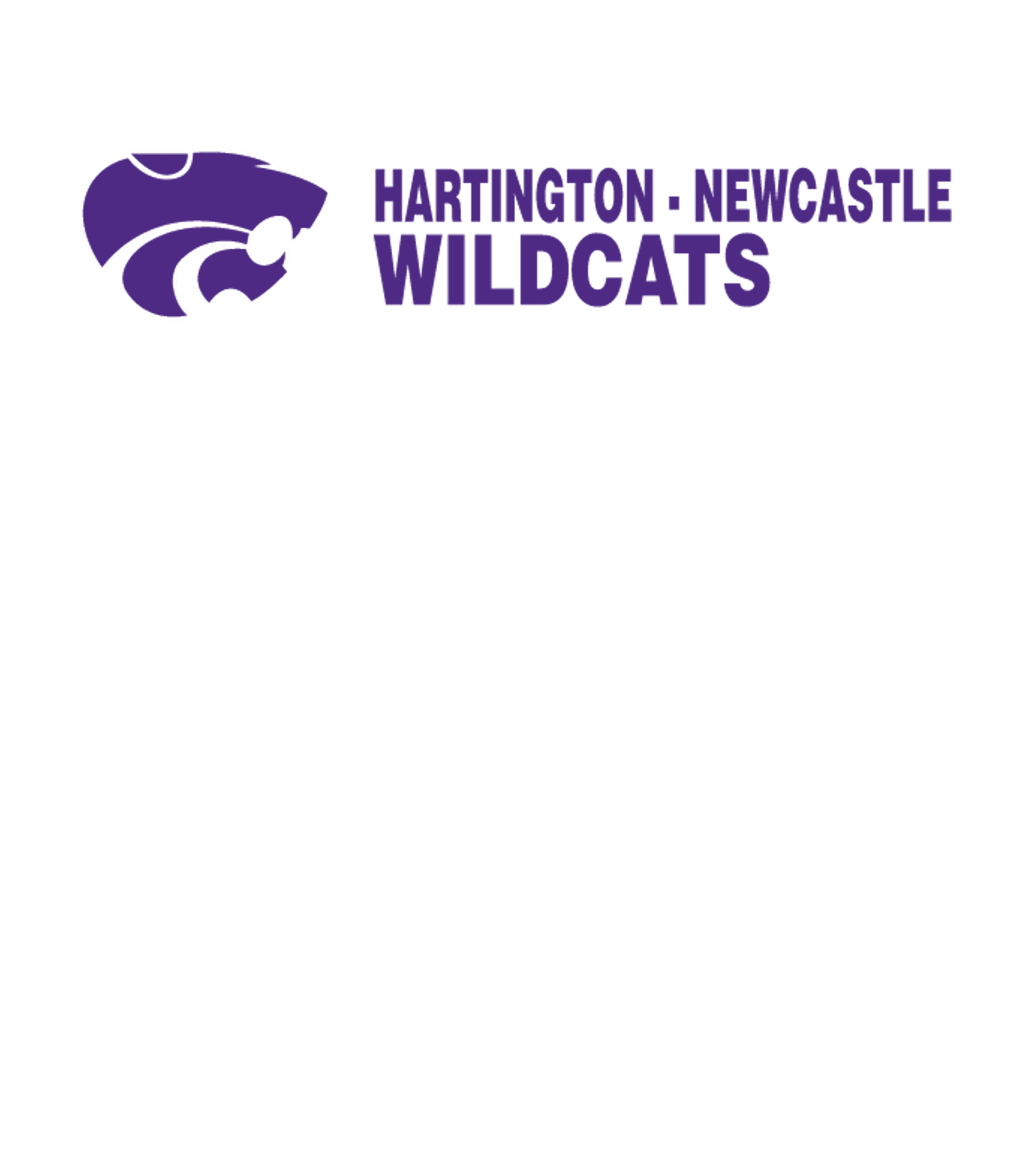 HARTINGTON-NEWCASTLE WILDCATS Logo