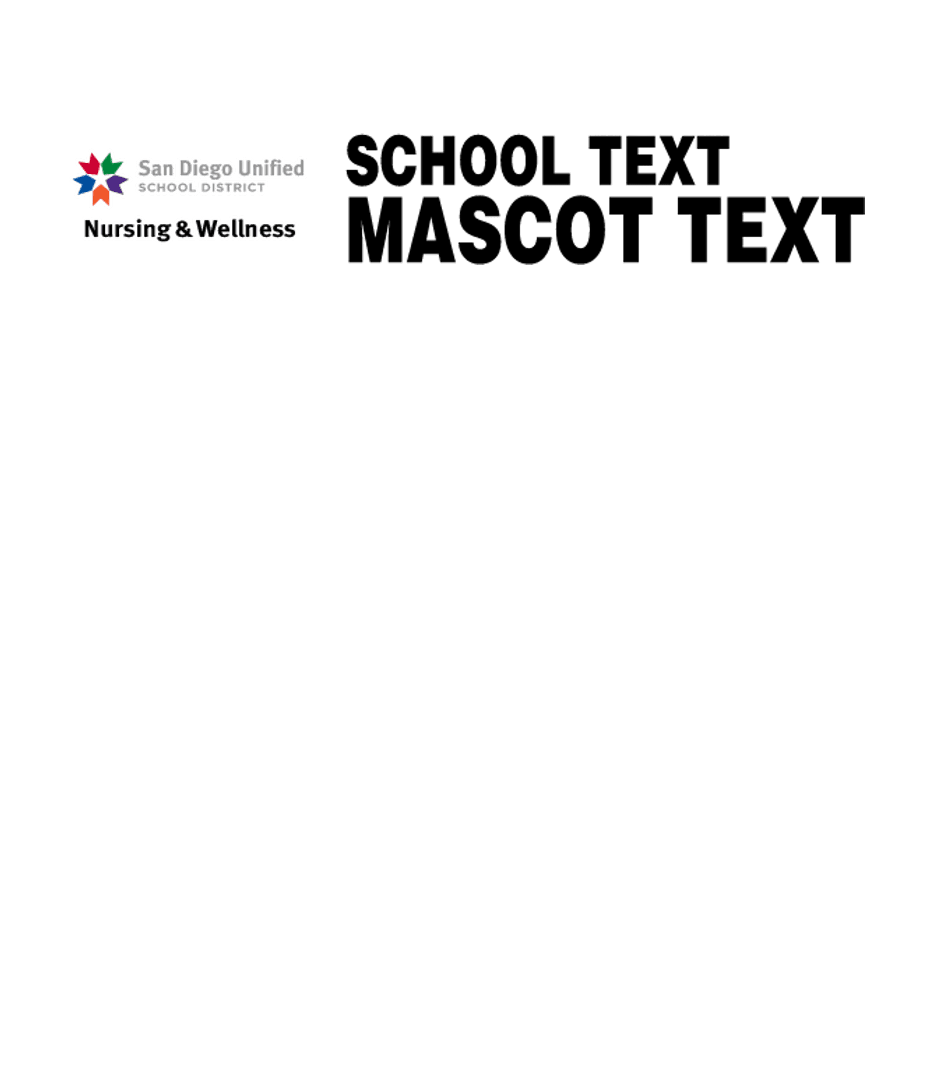 San Diego Unified Nursing and Wellness Logo
