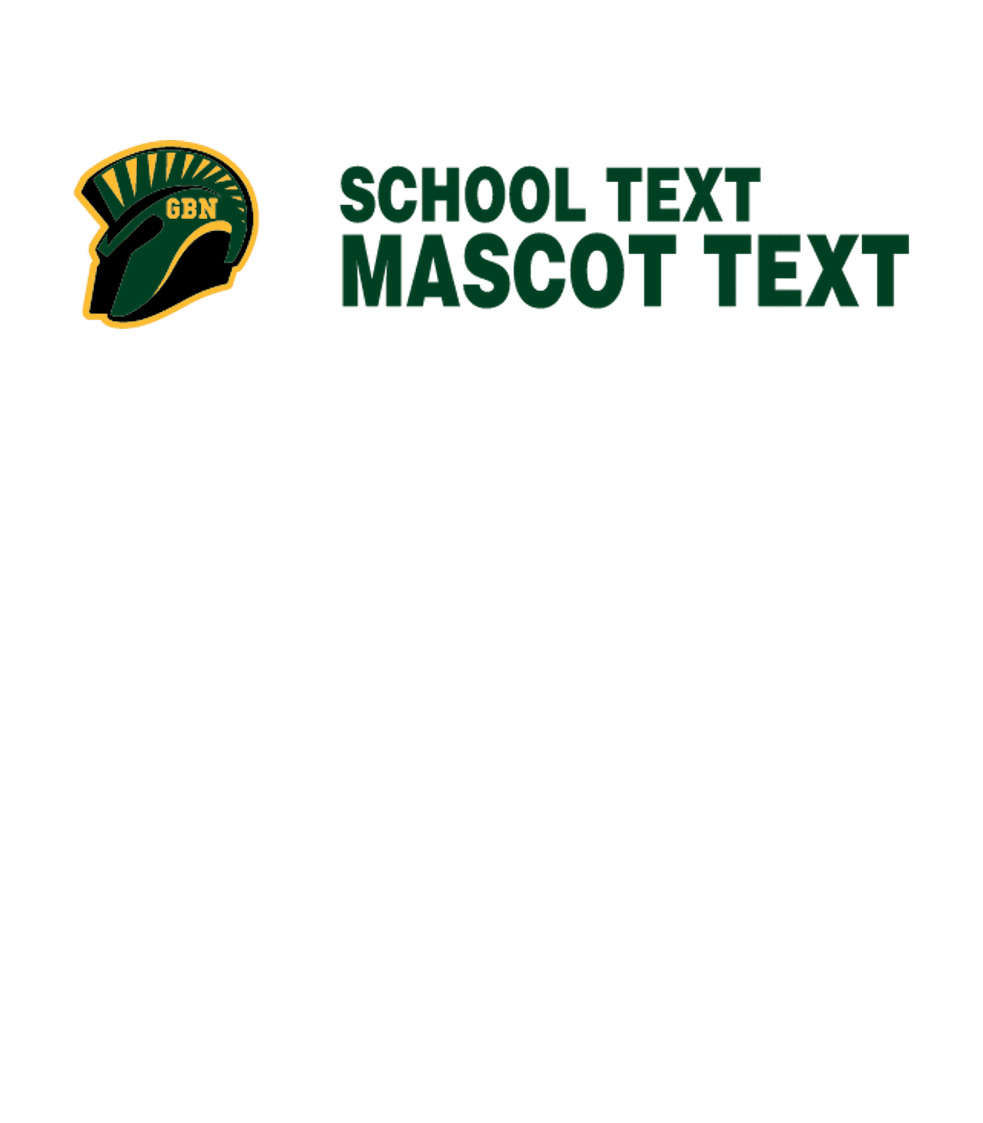 GBN Jr Spartan Football Logo