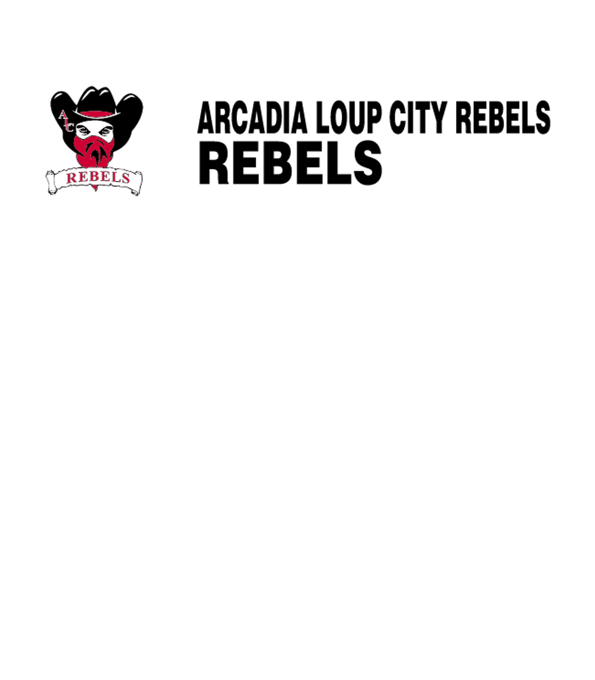 Arcadia Loup City Rebels Logo