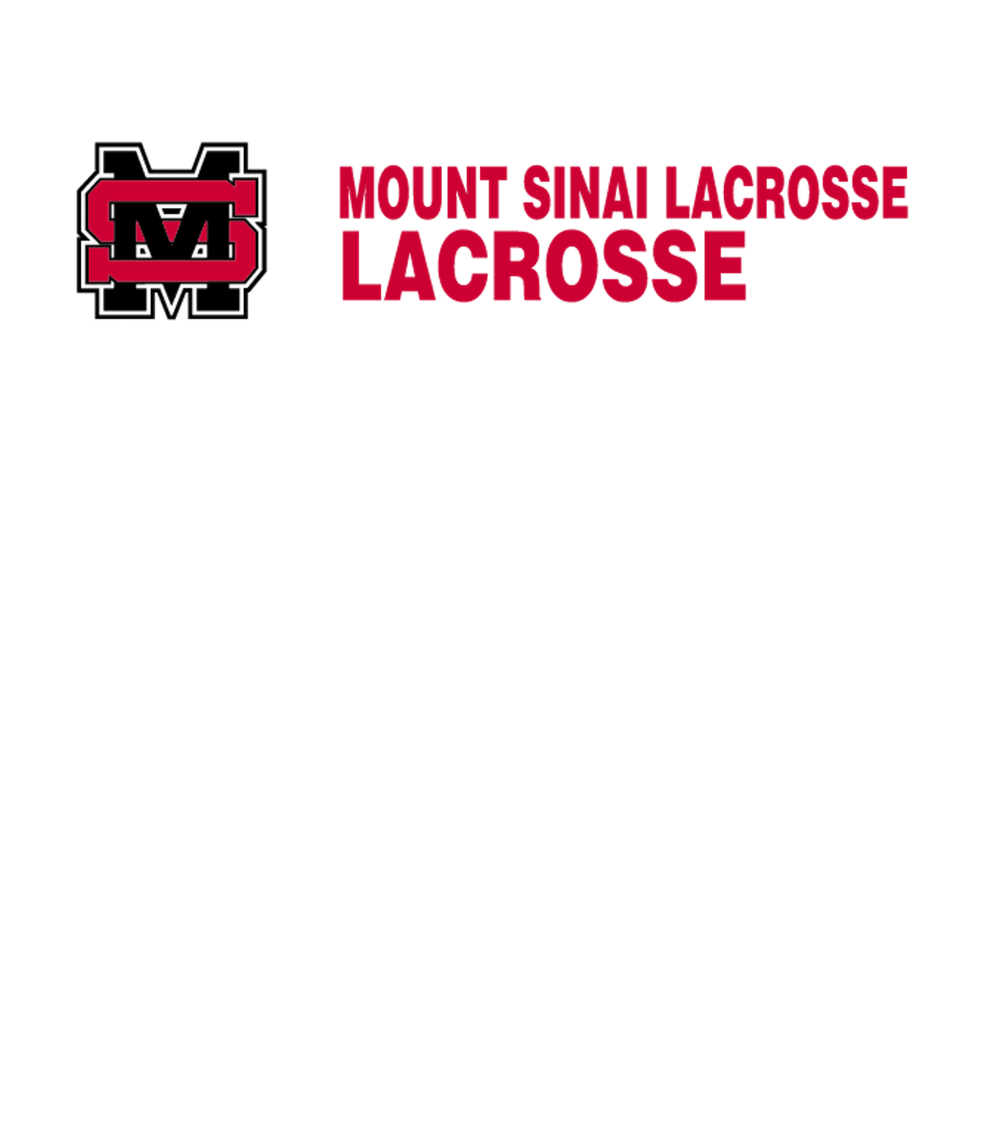 Mount Sinai Lacrosse Logo
