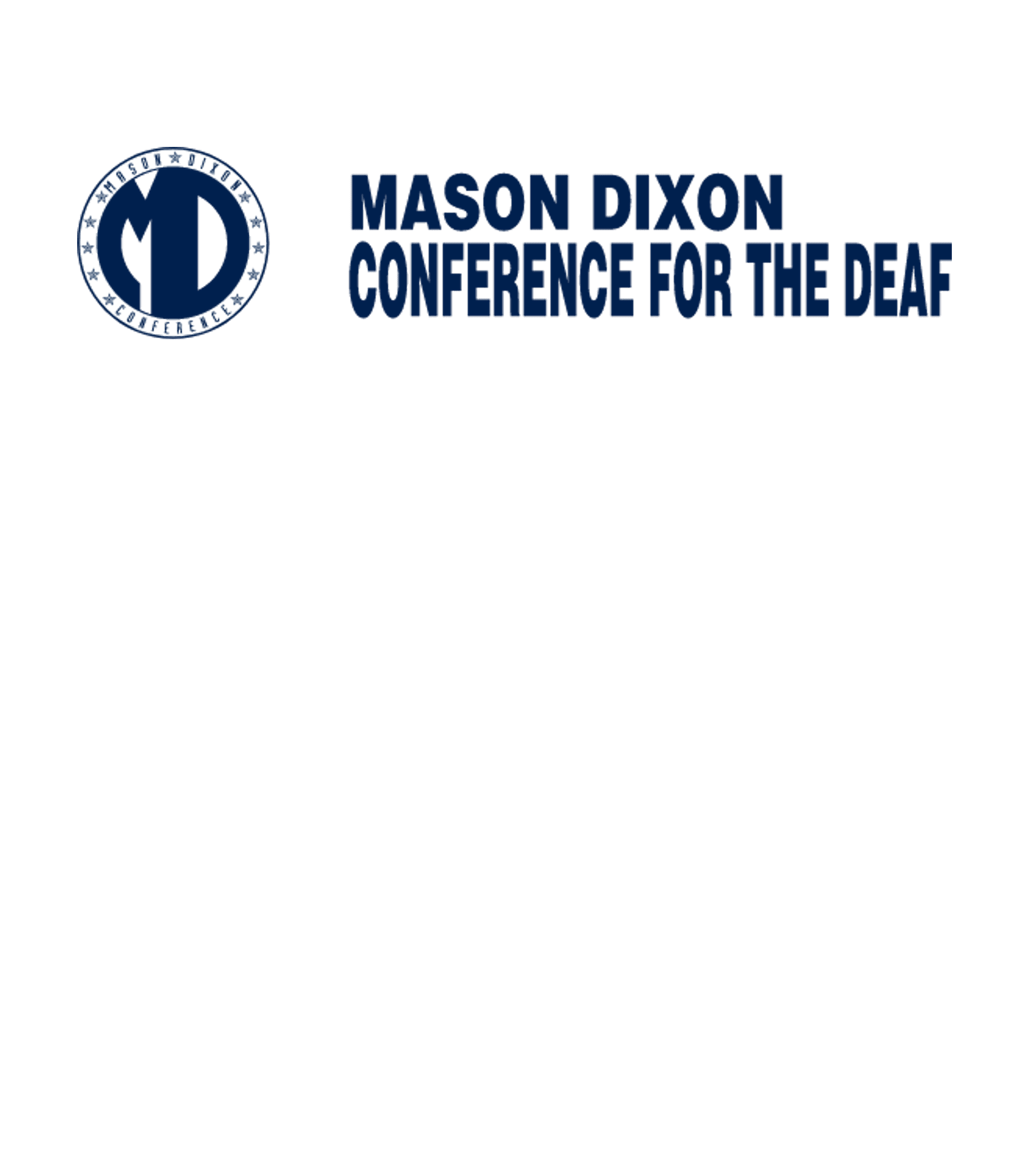 Mason Dixon Conference for the Deaf Logo