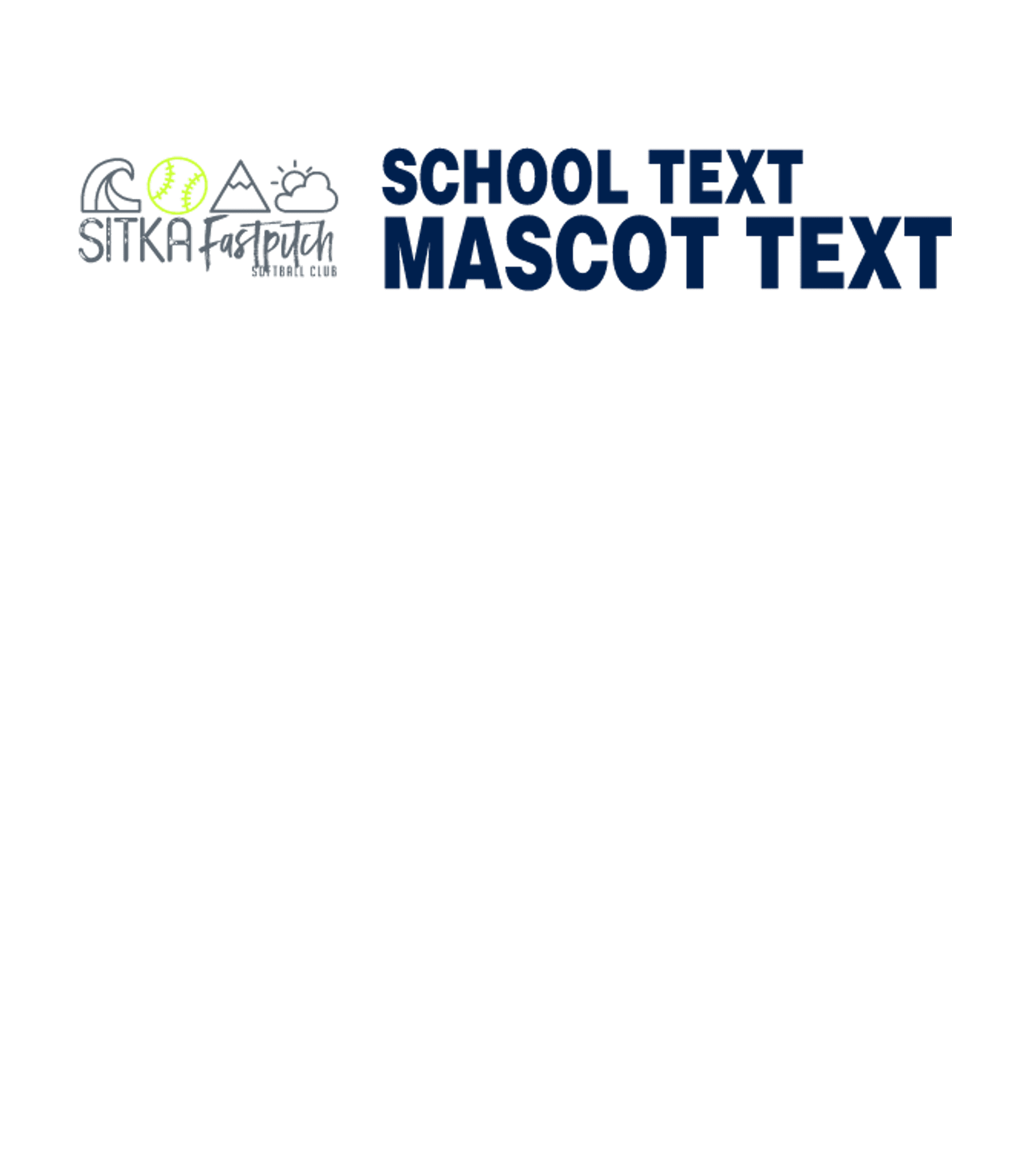 Sitka Fastpitch Softball Club Logo