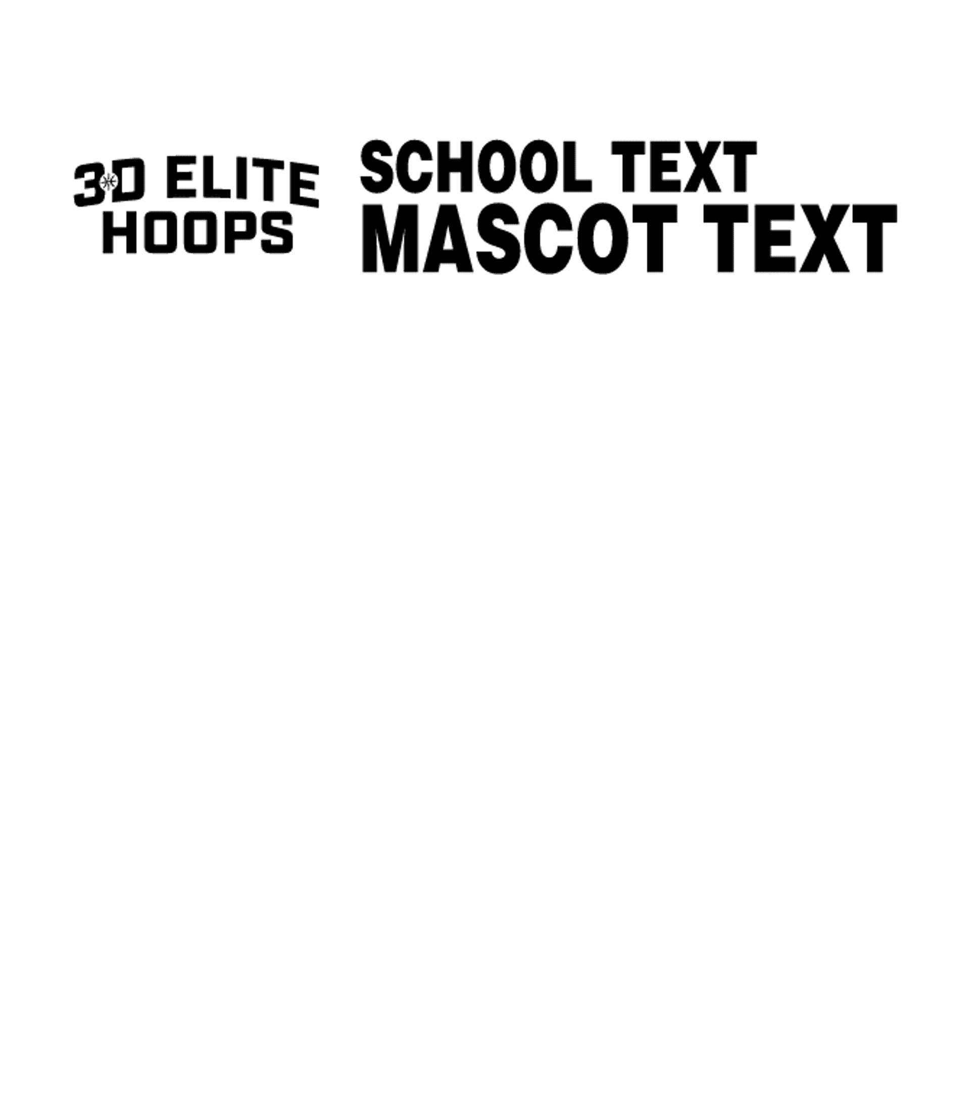 3D Elite Hoops Logo