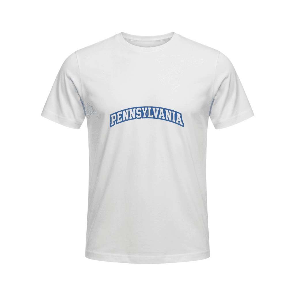 Pennsylvania Arched Text 3D