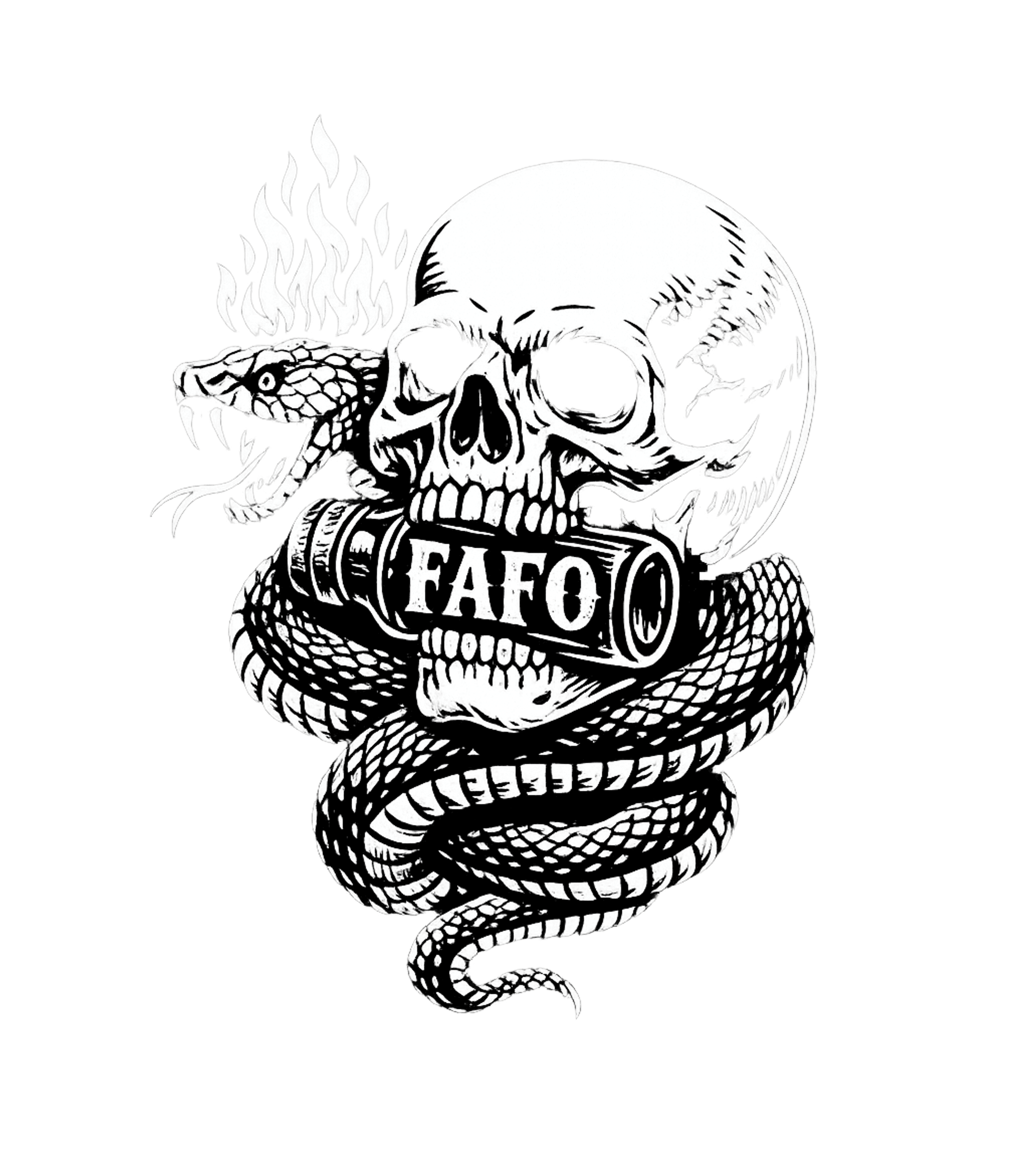 FAFO Skull Snake