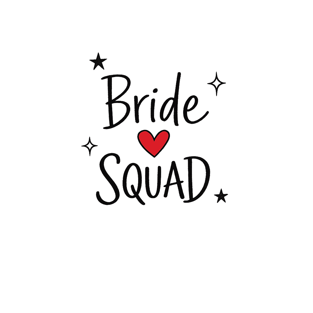 Bride Squad Heart