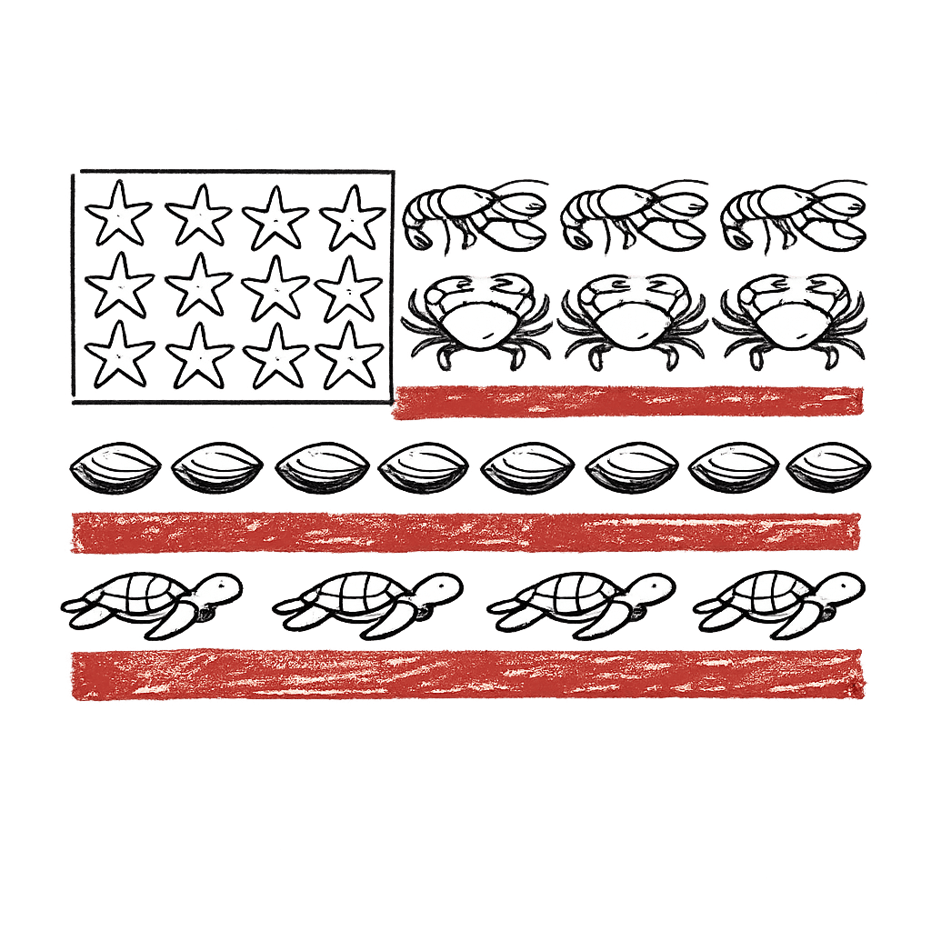 Coastal Seafood Flag