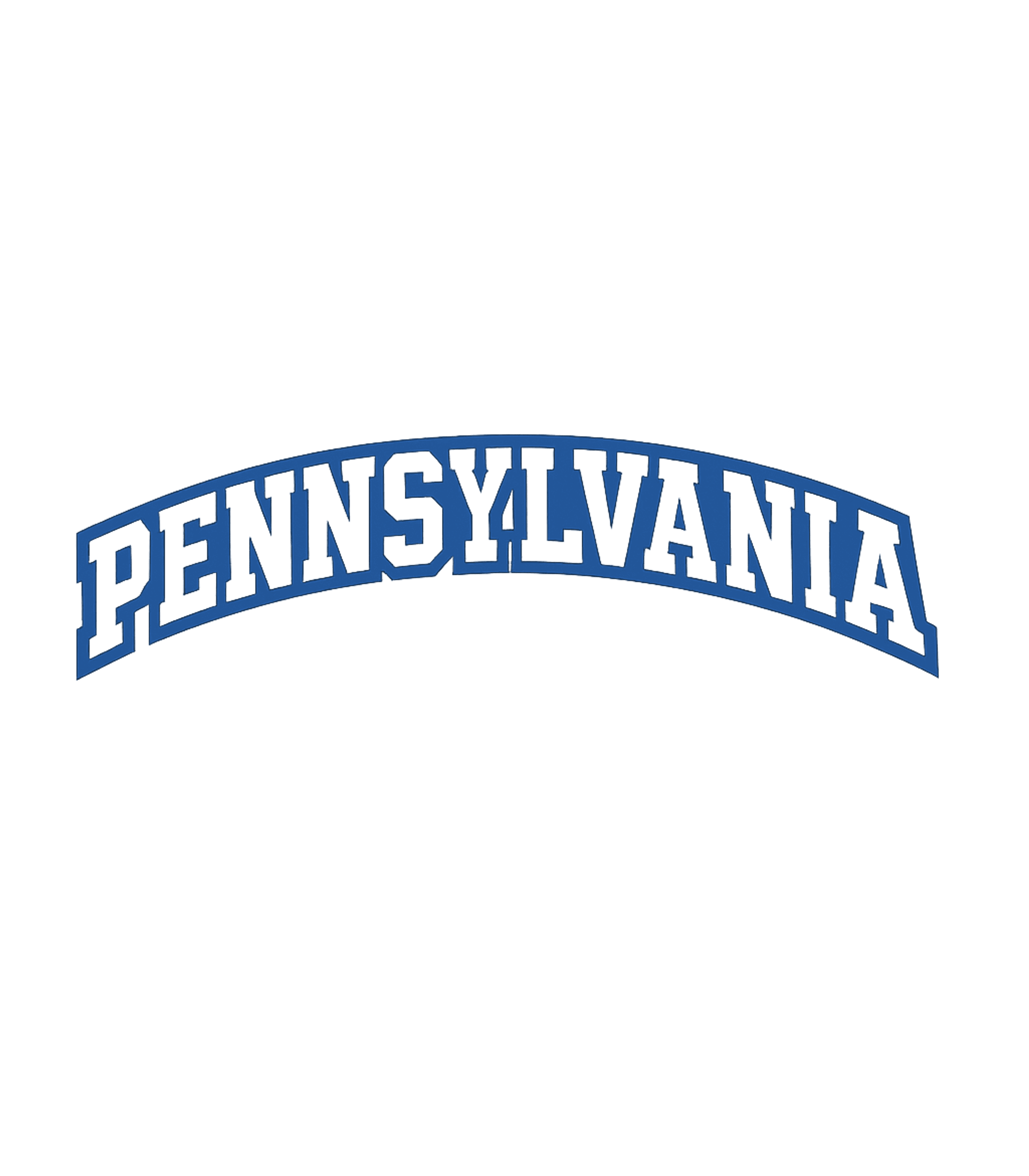 Pennsylvania Arched Text Graphic
