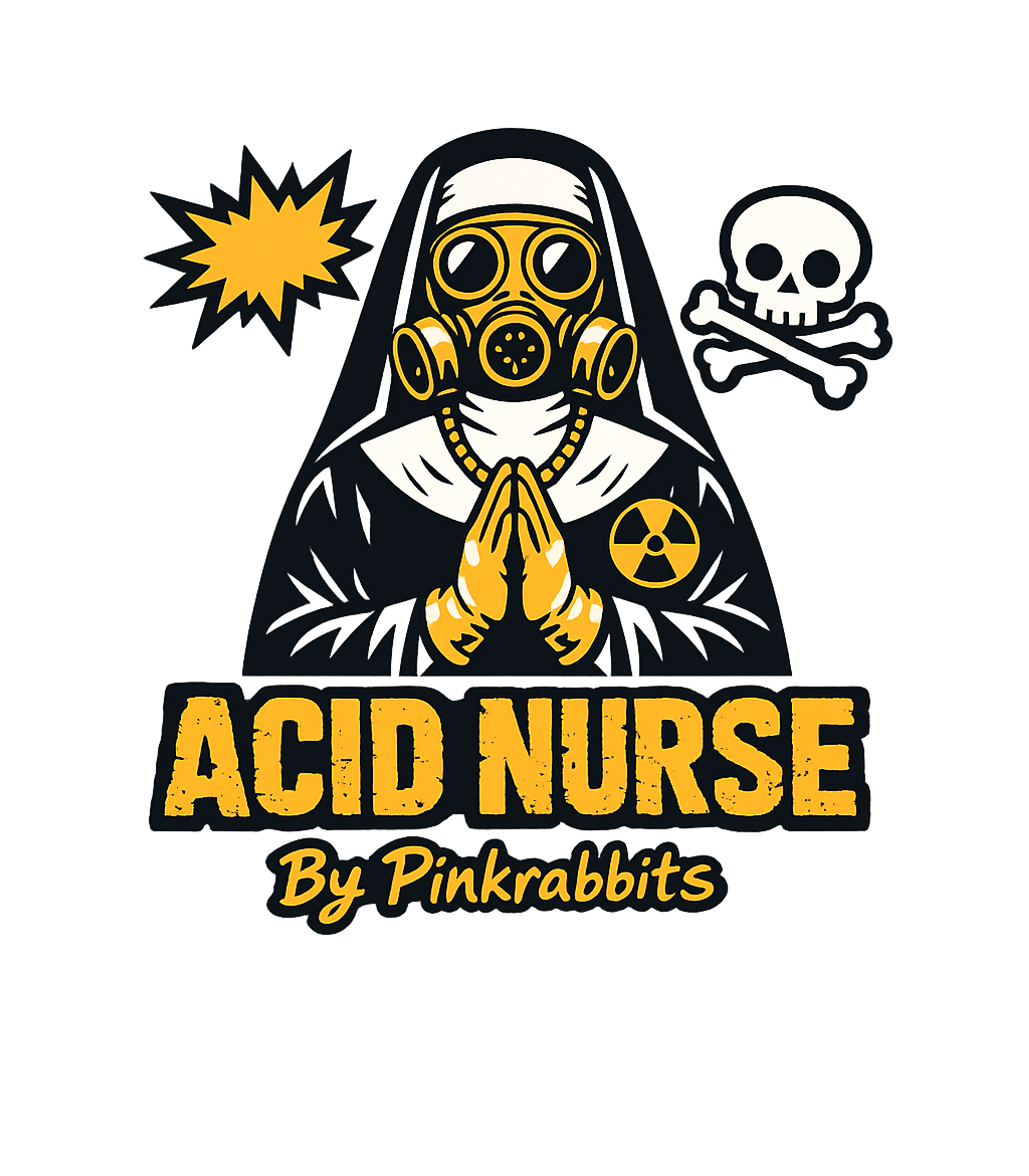 Acid Nurse Sarcasm Premium T-Shirt featuring This striking graphic features an "Acid Nurse" nun with a ga – designed by Geoff Brown @ SunFrog Acid Nurse Sarcasm Premium T-Shirt featuring This striking graphic features an "Acid Nurse" nun with a ga – designed by Geoff Brown @ SunFrog