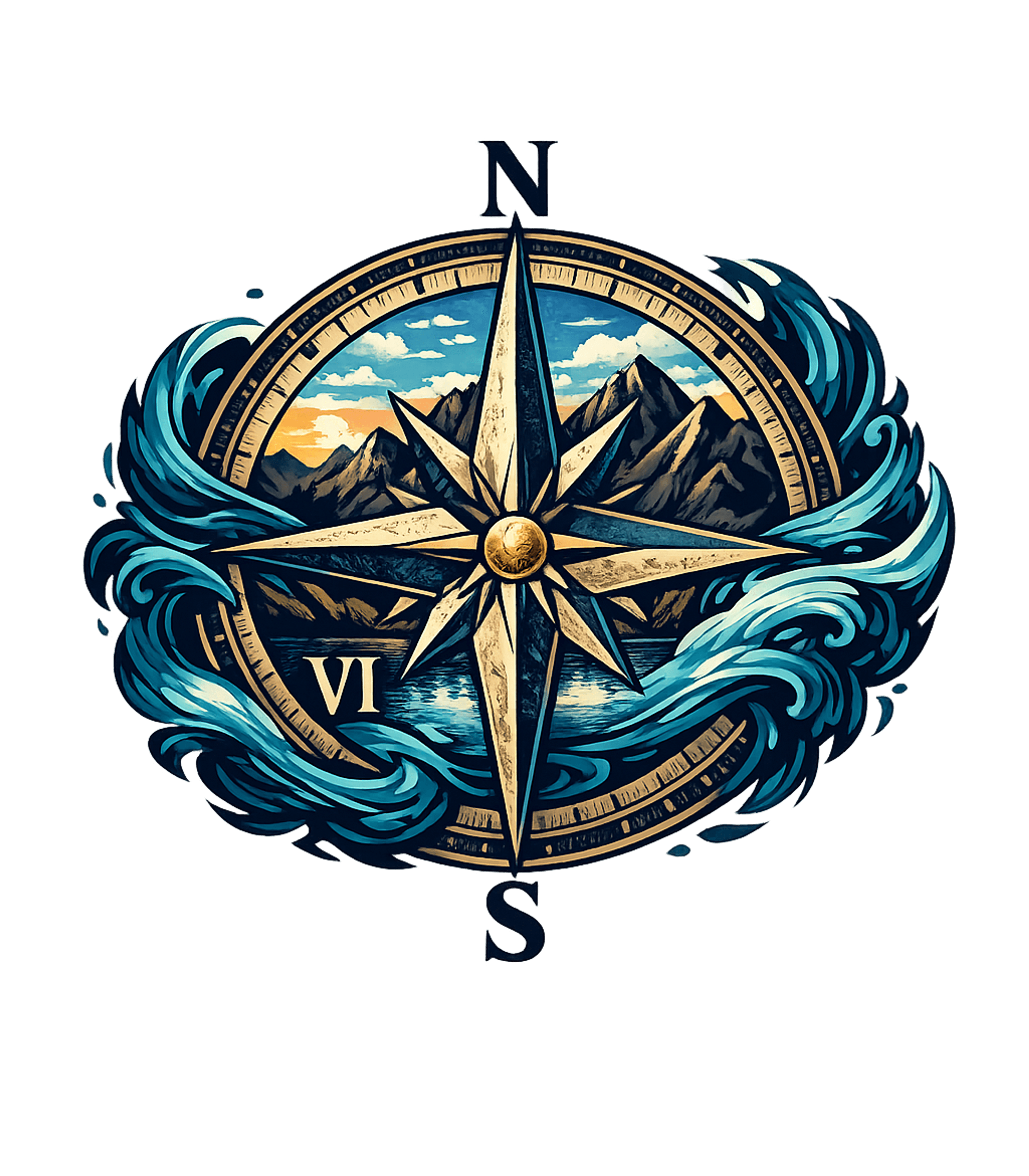 Adventure Compass View Travel Crewneck Sweatshirt featuring Navigate your next journey with this striking t-shirt design – designed by Geoff Brown @ SunFrog Adventure Compass View Travel Crewneck Sweatshirt featuring Navigate your next journey with this striking t-shirt design – designed by Geoff Brown @ SunFrog