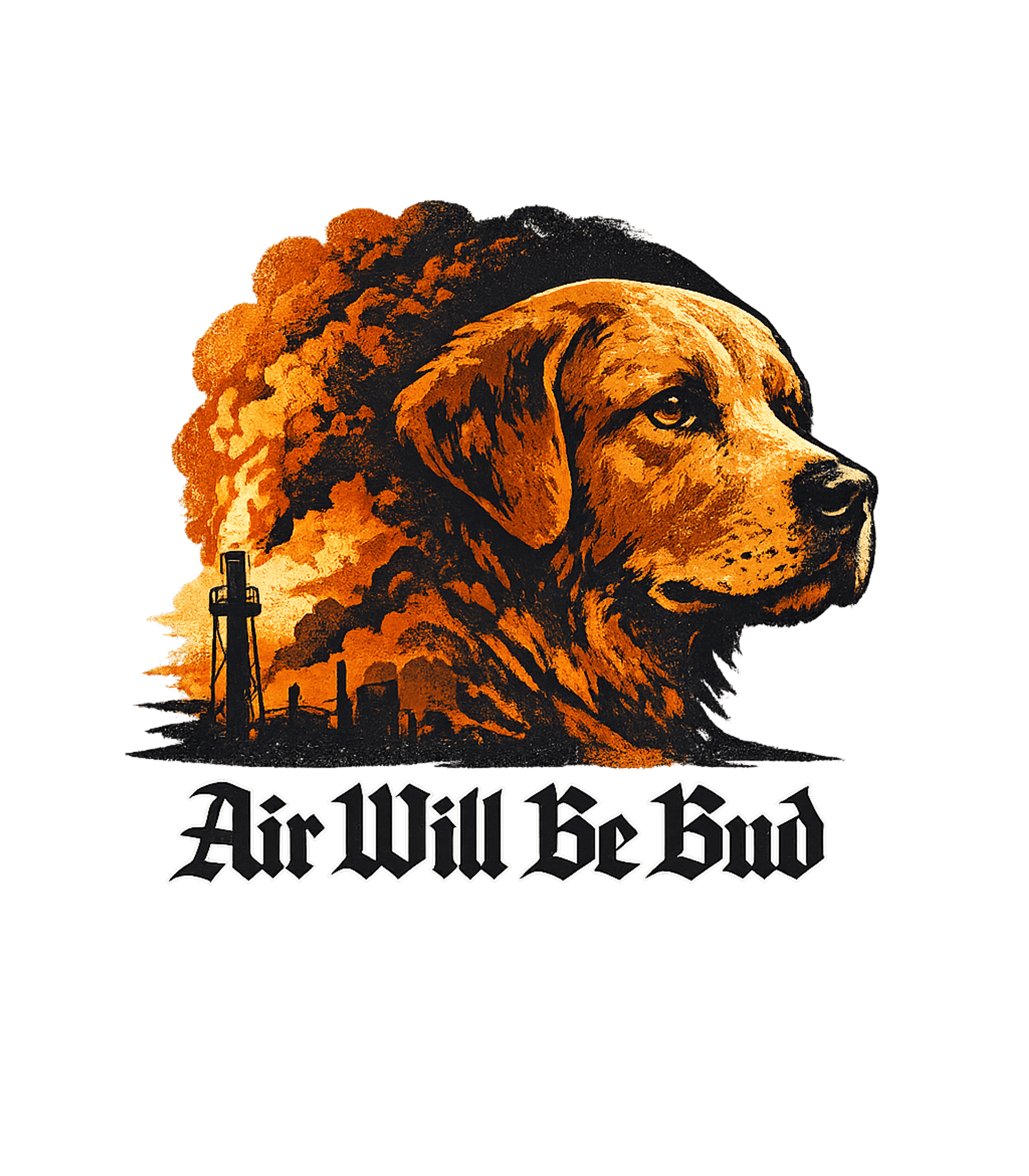 Air Will Be Bad Dog Dogs Hooded Sweatshirt featuring This striking graphic features a golden retriever's silhouet – designed by Geoff Brown @ SunFrog Air Will Be Bad Dog Dogs Hooded Sweatshirt featuring This striking graphic features a golden retriever's silhouet – designed by Geoff Brown @ SunFrog