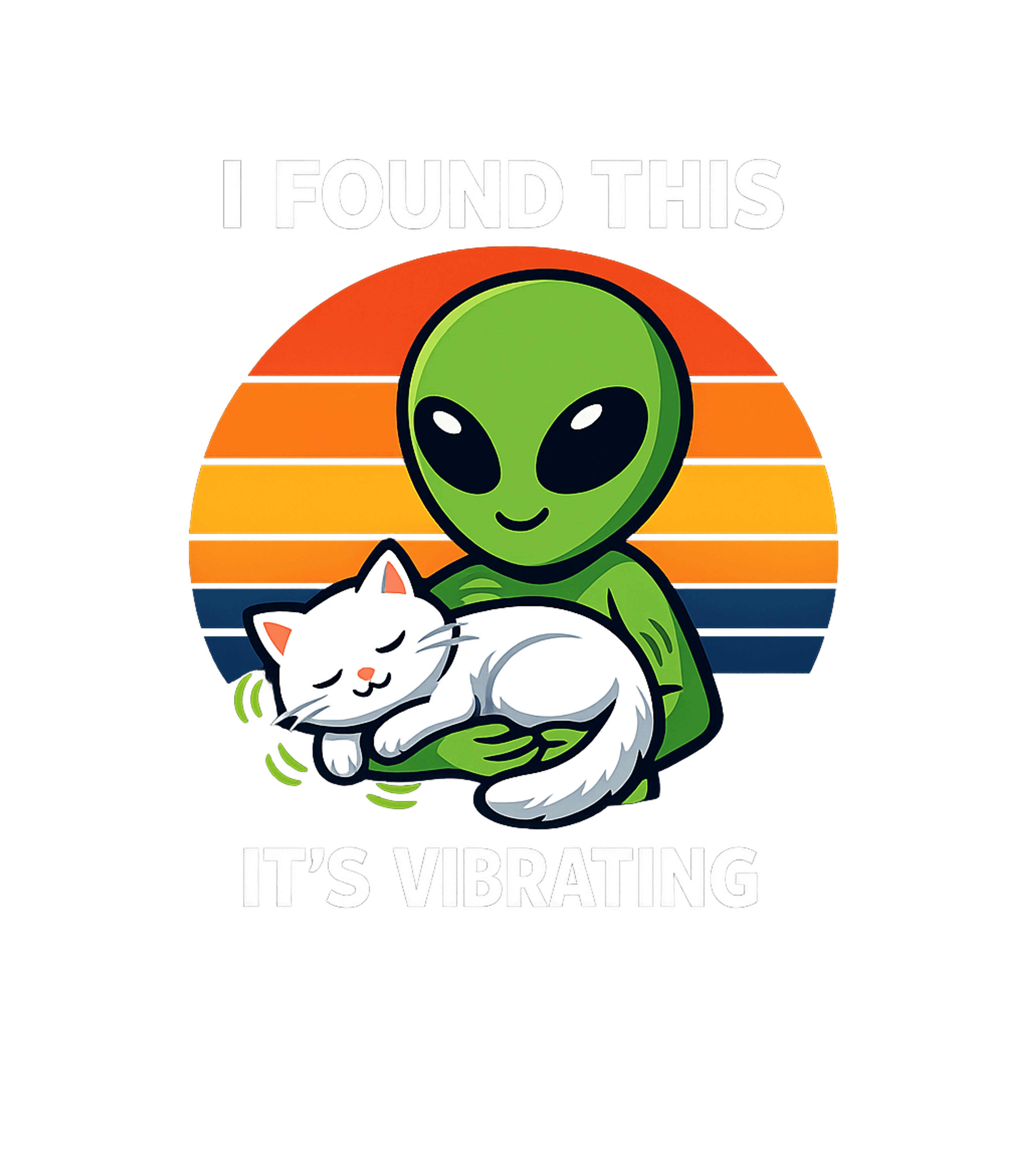 Alien Found Vibrating Cat Cats Premium T-Shirt featuring This fun graphic features a curious alien holding a purring – designed by Geoff Brown @ SunFrog Alien Found Vibrating Cat Cats Premium T-Shirt featuring This fun graphic features a curious alien holding a purring – designed by Geoff Brown @ SunFrog