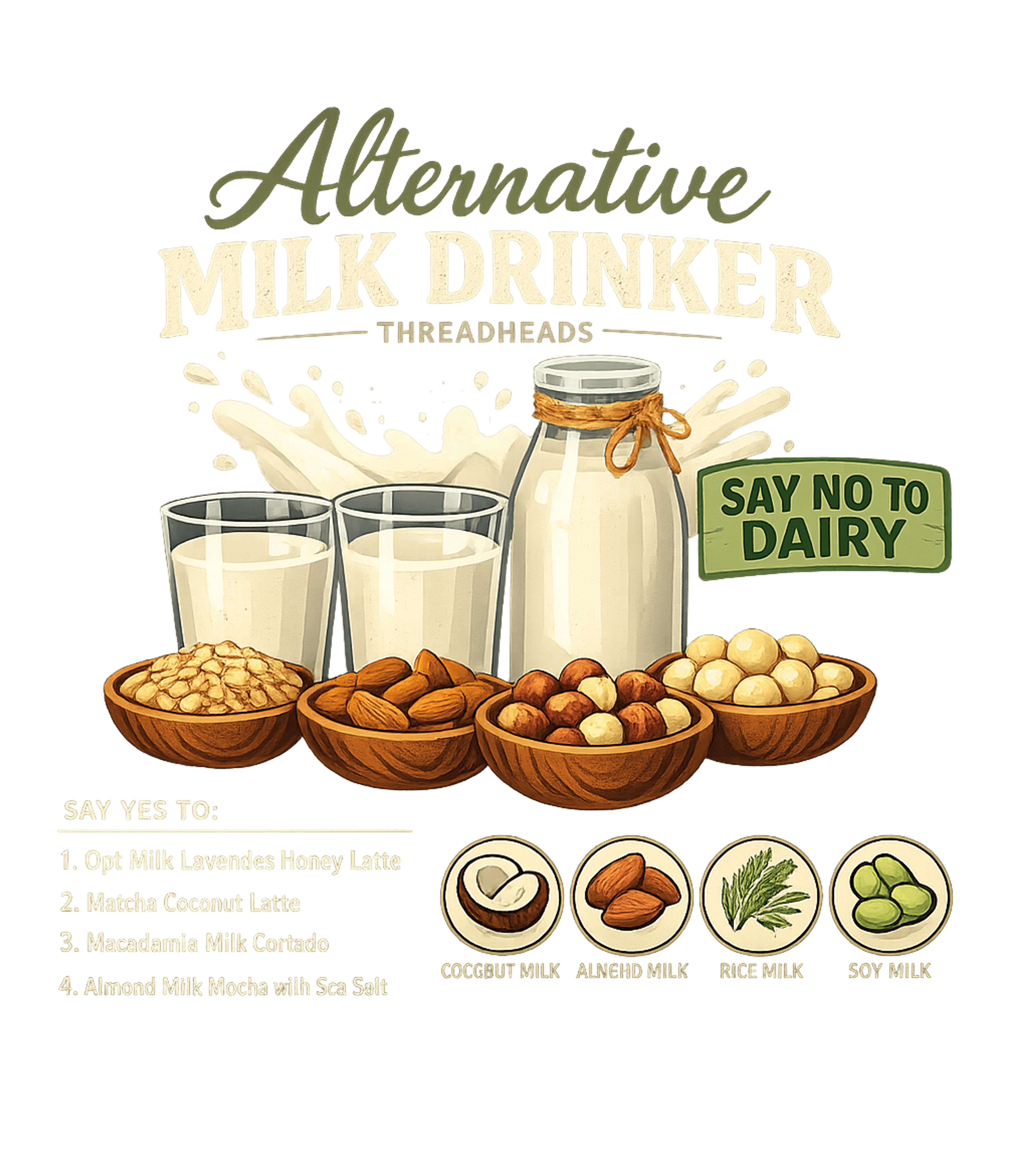 Alternative Milk Drinker Cooking / BBQ Premium T-Shirt featuring Embrace a dairy-free lifestyle with this vibrant graphic fea – designed by Geoff Brown @ SunFrog Alternative Milk Drinker Cooking / BBQ Premium T-Shirt featuring Embrace a dairy-free lifestyle with this vibrant graphic fea – designed by Geoff Brown @ SunFrog