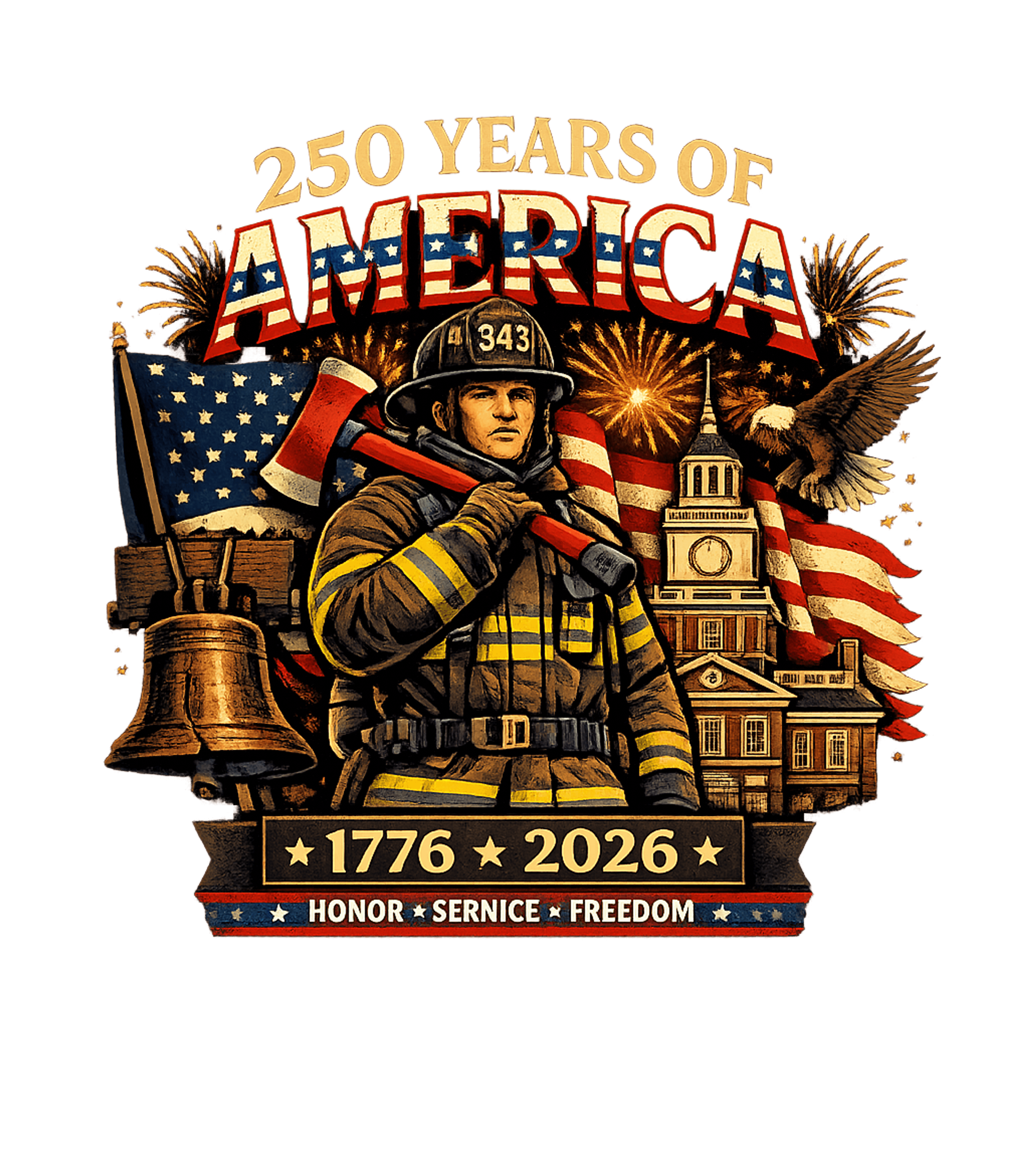America 250th Firefighter Firefighter Premium T-Shirt featuring Celebrate America's 250th anniversary with this powerful pat – designed by Geoff Brown @ SunFrog America 250th Firefighter Firefighter Premium T-Shirt featuring Celebrate America's 250th anniversary with this powerful pat – designed by Geoff Brown @ SunFrog