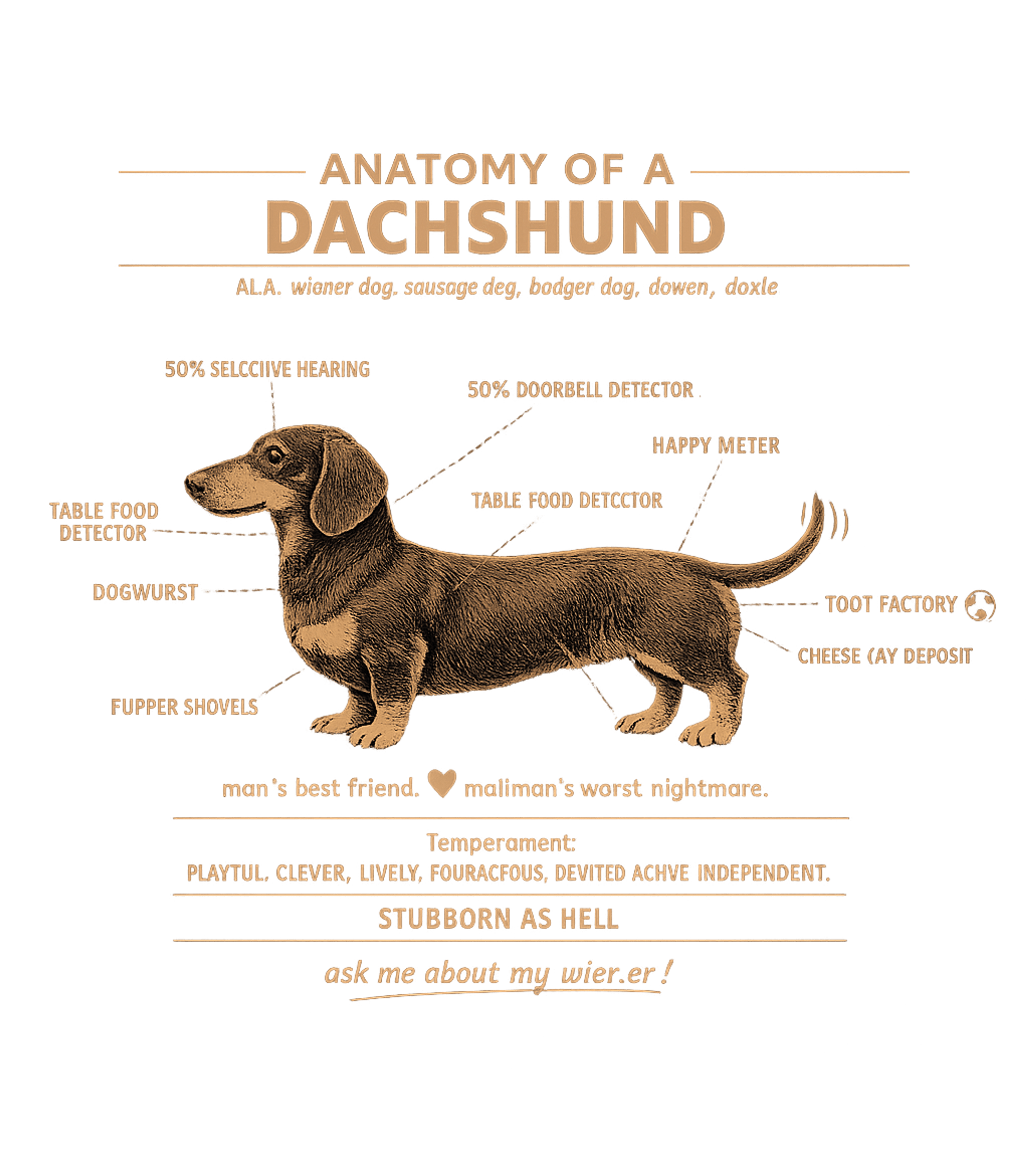 Anatomy of a Dachshund Dogs Premium T-Shirt featuring Celebrate the unique quirks of the beloved dachshund with th – designed by Geoff Brown @ SunFrog Anatomy of a Dachshund Dogs Premium T-Shirt featuring Celebrate the unique quirks of the beloved dachshund with th – designed by Geoff Brown @ SunFrog