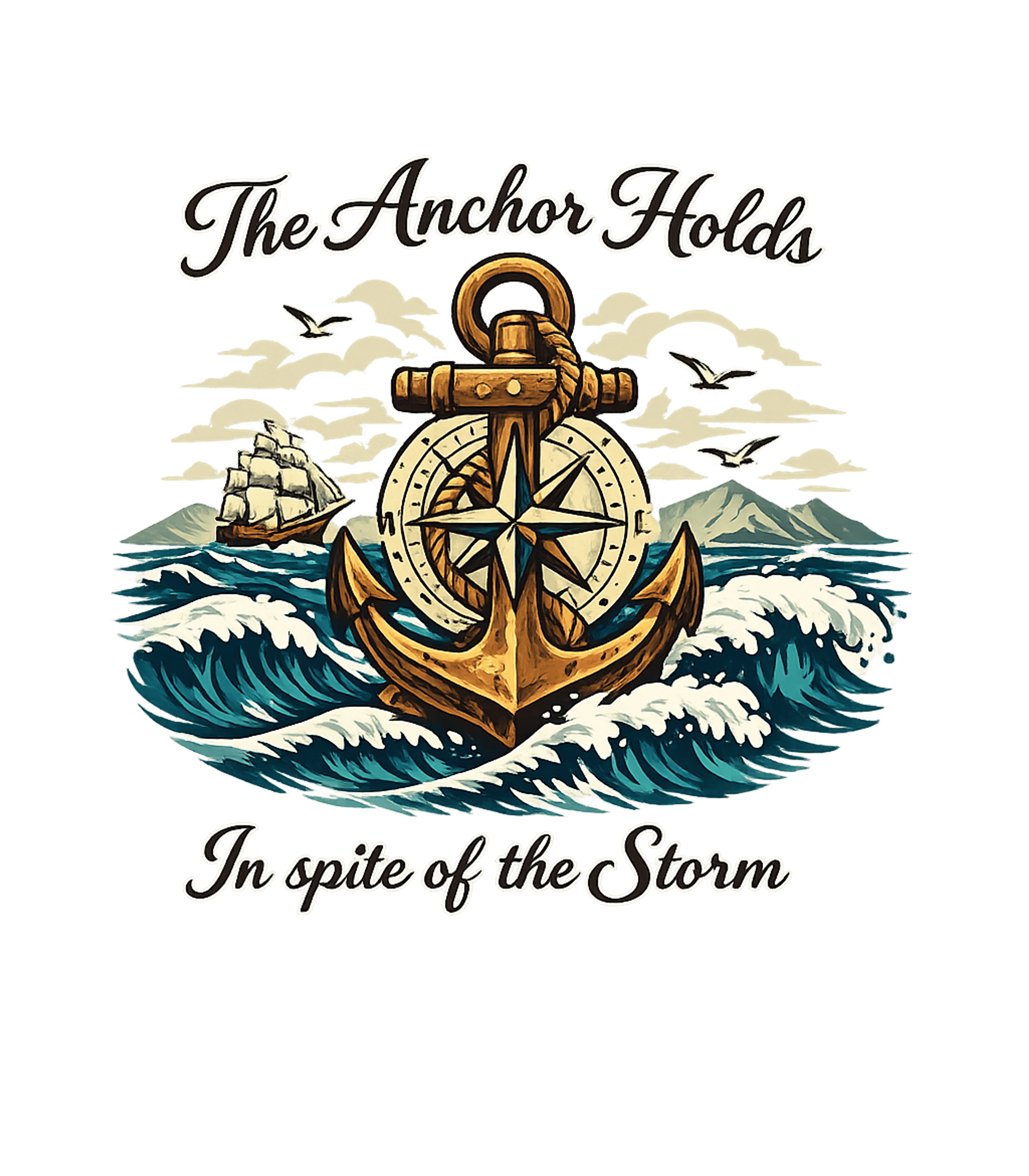 Anchor Holds Steadfast Inspirational Messages Hooded Sweatshirt featuring Embrace resilience with this striking vintage-style t-shirt – designed by Geoff Brown @ SunFrog Anchor Holds Steadfast Inspirational Messages Hooded Sweatshirt featuring Embrace resilience with this striking vintage-style t-shirt – designed by Geoff Brown @ SunFrog