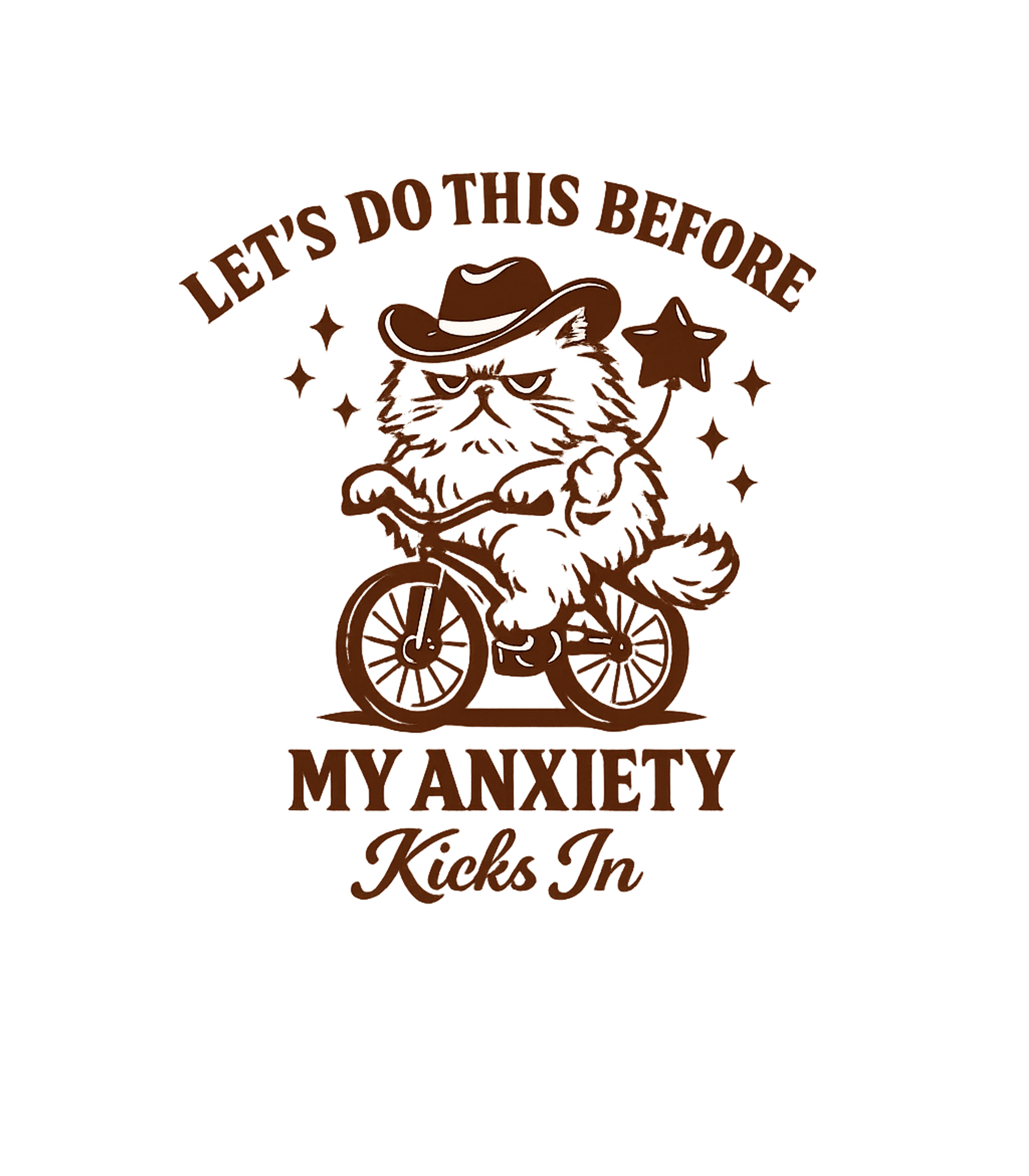 Anxious Cat Cyclist Cats Premium T-Shirt featuring This humorous graphic features a determined cowboy cat on a – designed by Geoff Brown @ SunFrog Anxious Cat Cyclist Cats Premium T-Shirt featuring This humorous graphic features a determined cowboy cat on a – designed by Geoff Brown @ SunFrog