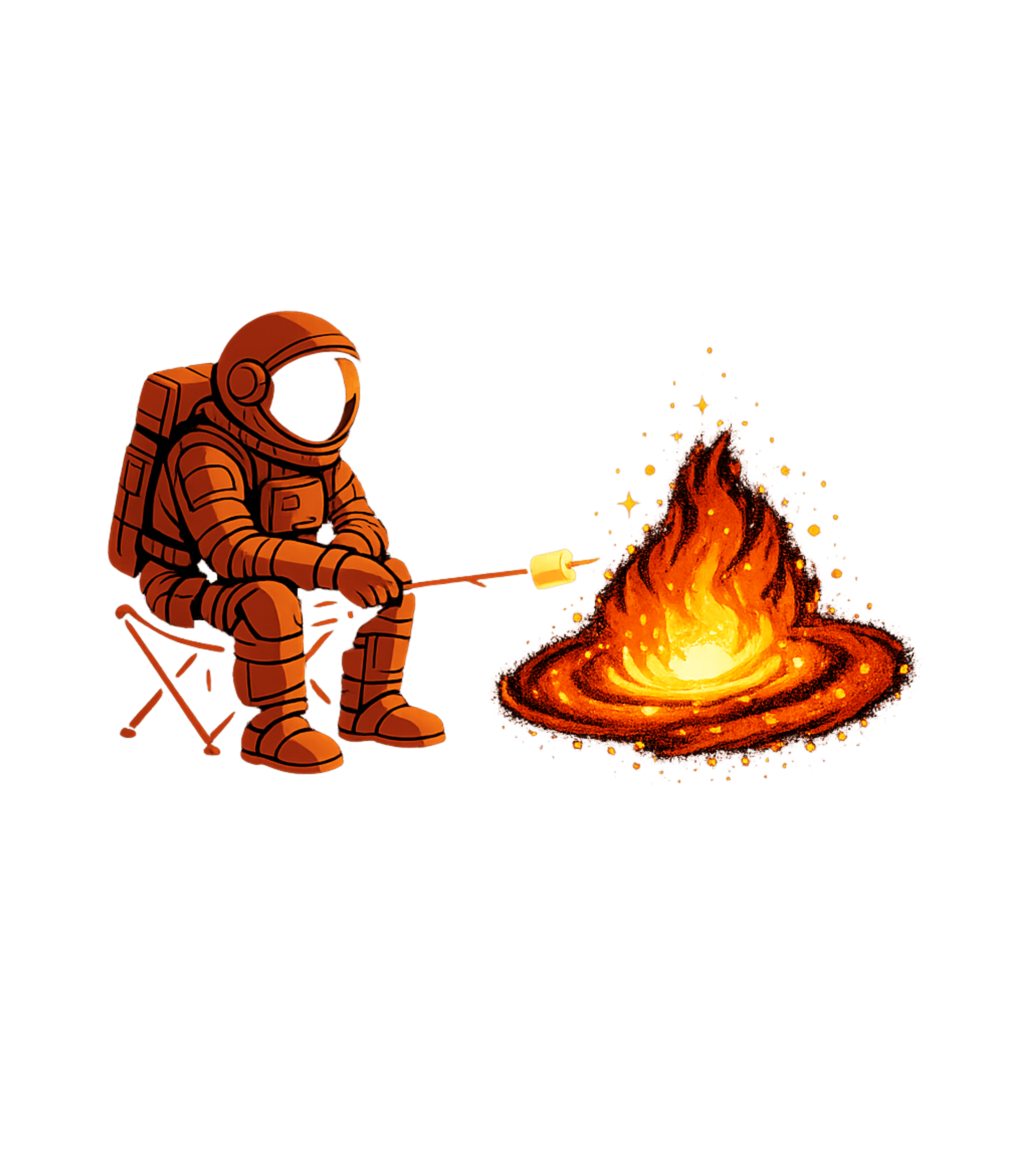 Astronaut Campfire S'mores Camping Premium T-Shirt featuring This whimsical graphic tee features an astronaut roasting a – designed by Geoff Brown @ SunFrog Astronaut Campfire S'mores Camping Premium T-Shirt featuring This whimsical graphic tee features an astronaut roasting a – designed by Geoff Brown @ SunFrog