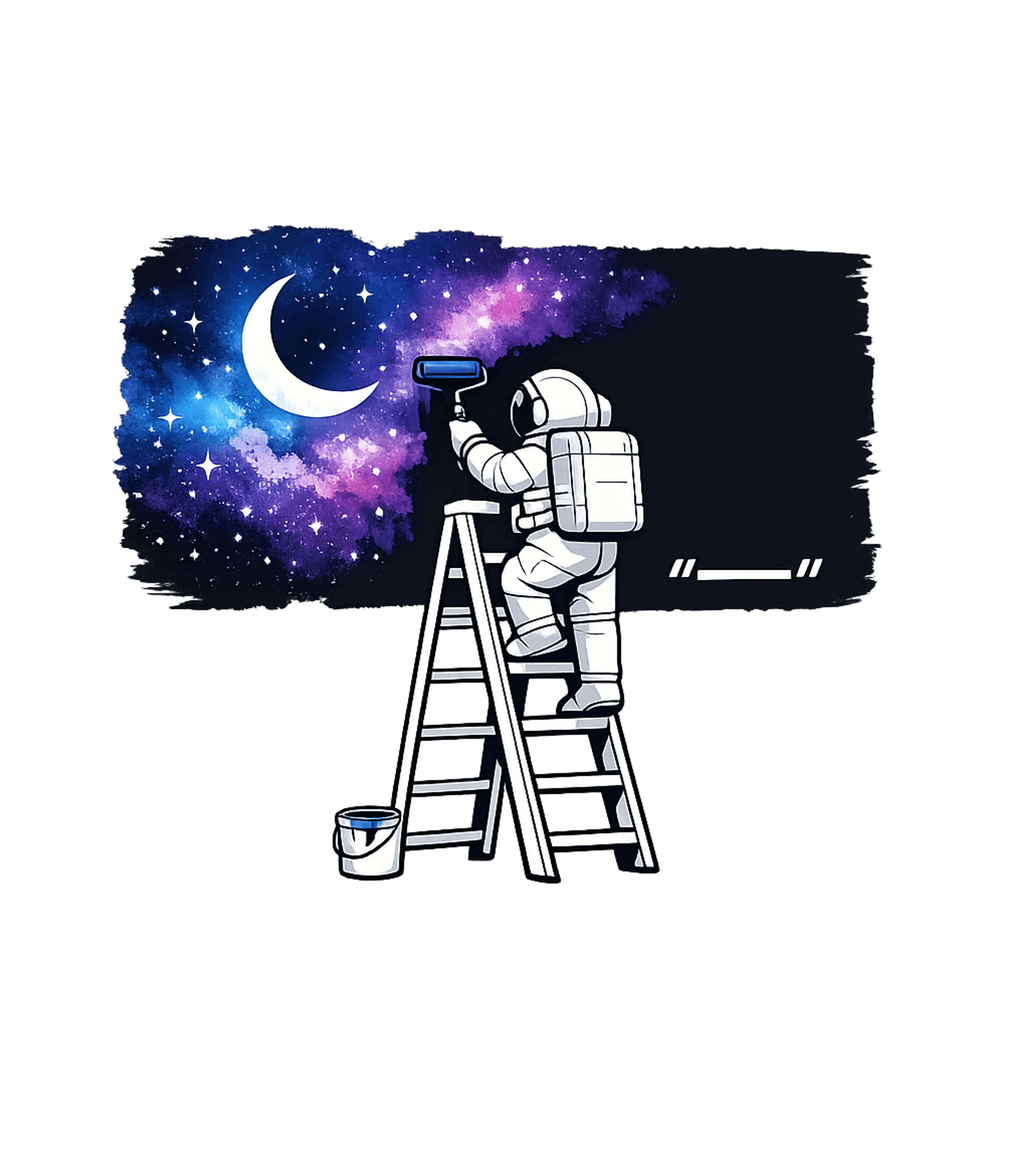 Astronaut Painting Night Sky Travel Premium T-Shirt featuring This whimsical graphic depicts an astronaut on a ladder pain – designed by Geoff Brown @ SunFrog Astronaut Painting Night Sky Travel Premium T-Shirt featuring This whimsical graphic depicts an astronaut on a ladder pain – designed by Geoff Brown @ SunFrog