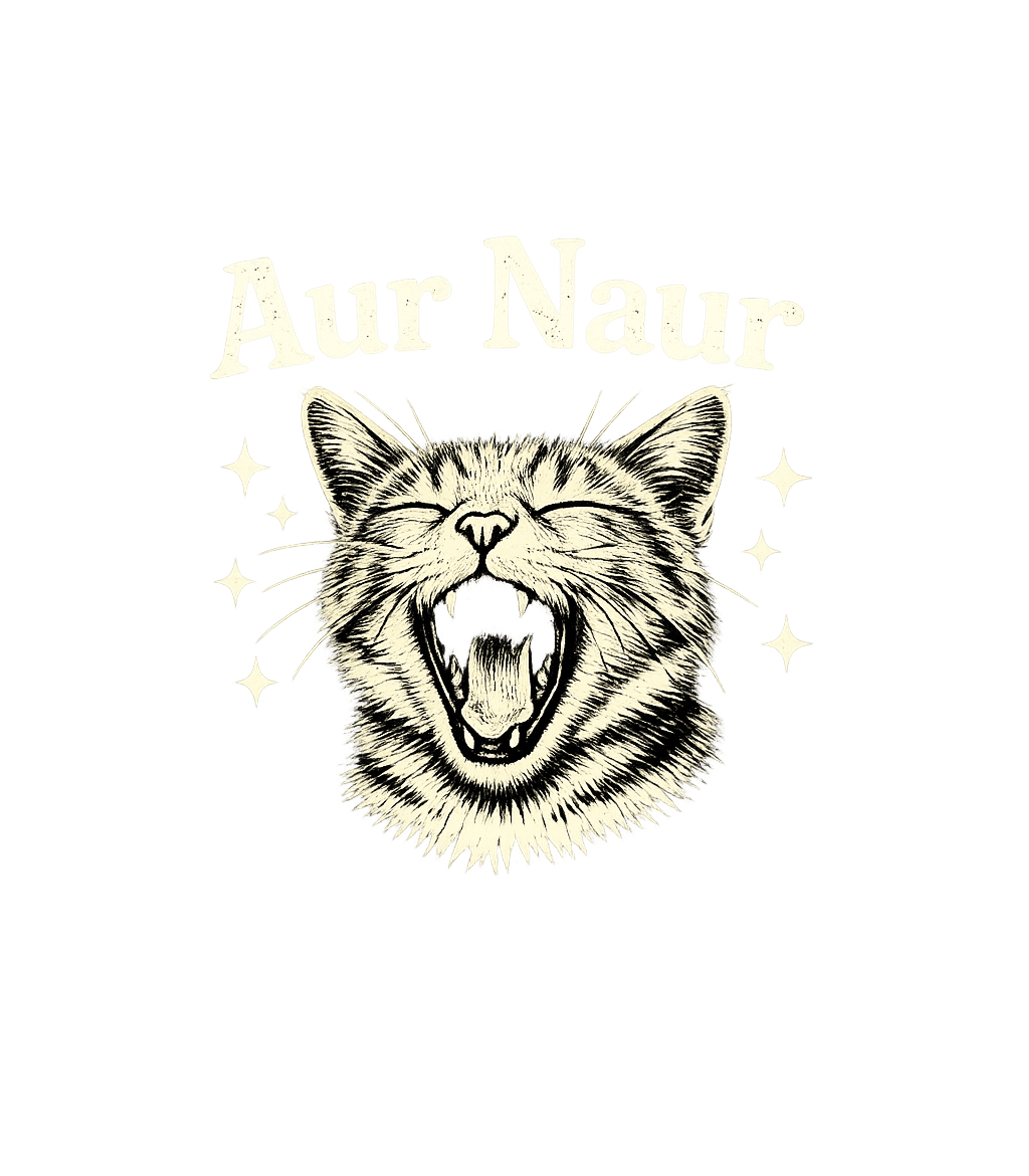 Aur Naur Cat Yawn Cats Crewneck Sweatshirt featuring Express your mood with this funny 'Aur Naur' cat design, fea – designed by Geoff Brown @ SunFrog Aur Naur Cat Yawn Cats Crewneck Sweatshirt featuring Express your mood with this funny 'Aur Naur' cat design, fea – designed by Geoff Brown @ SunFrog