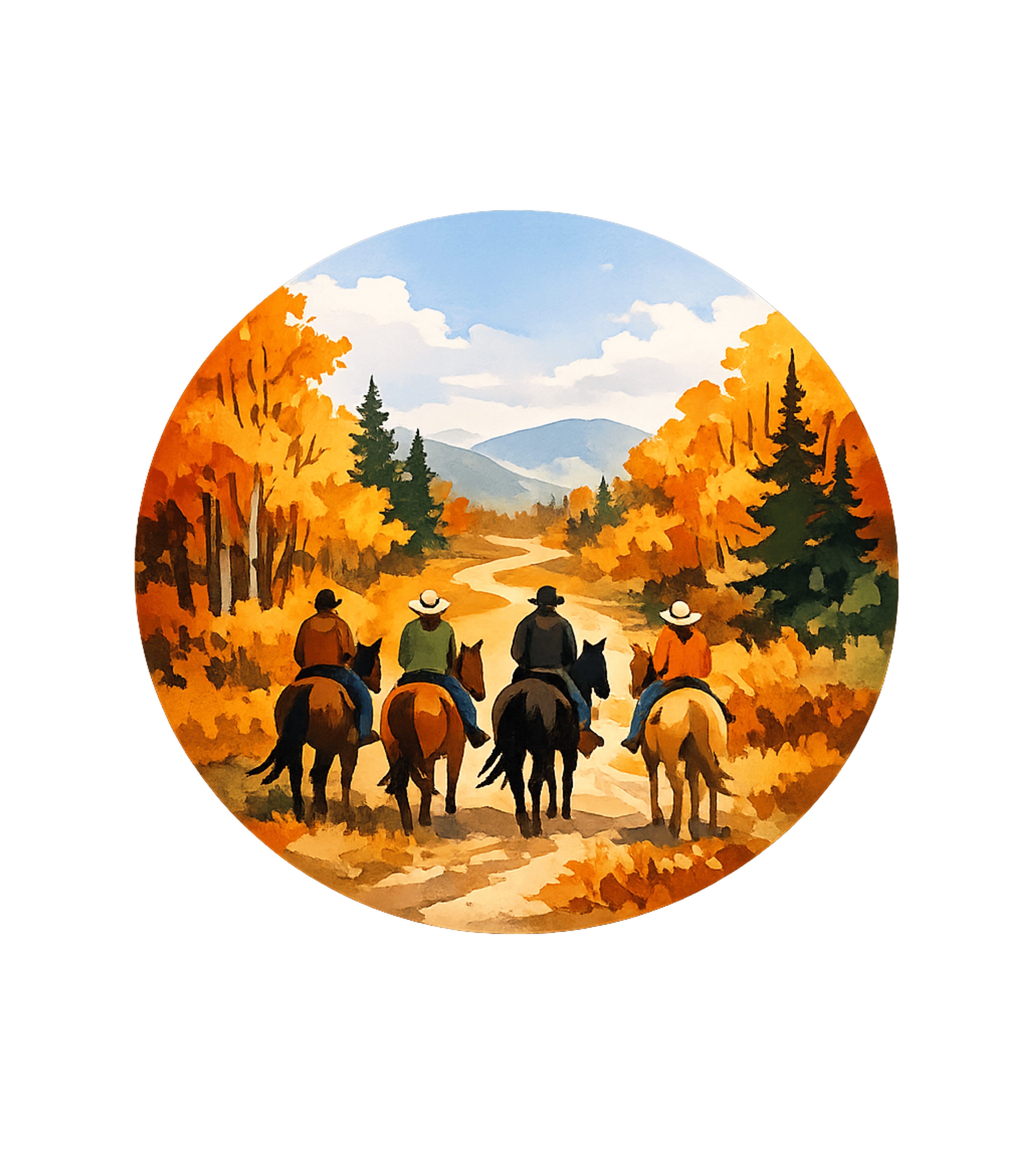 Autumn Horseback Ride Horses Crewneck Sweatshirt featuring Embrace the beauty of the outdoors with this stunning waterc – designed by Geoff Brown @ SunFrog Autumn Horseback Ride Horses Crewneck Sweatshirt featuring Embrace the beauty of the outdoors with this stunning waterc – designed by Geoff Brown @ SunFrog