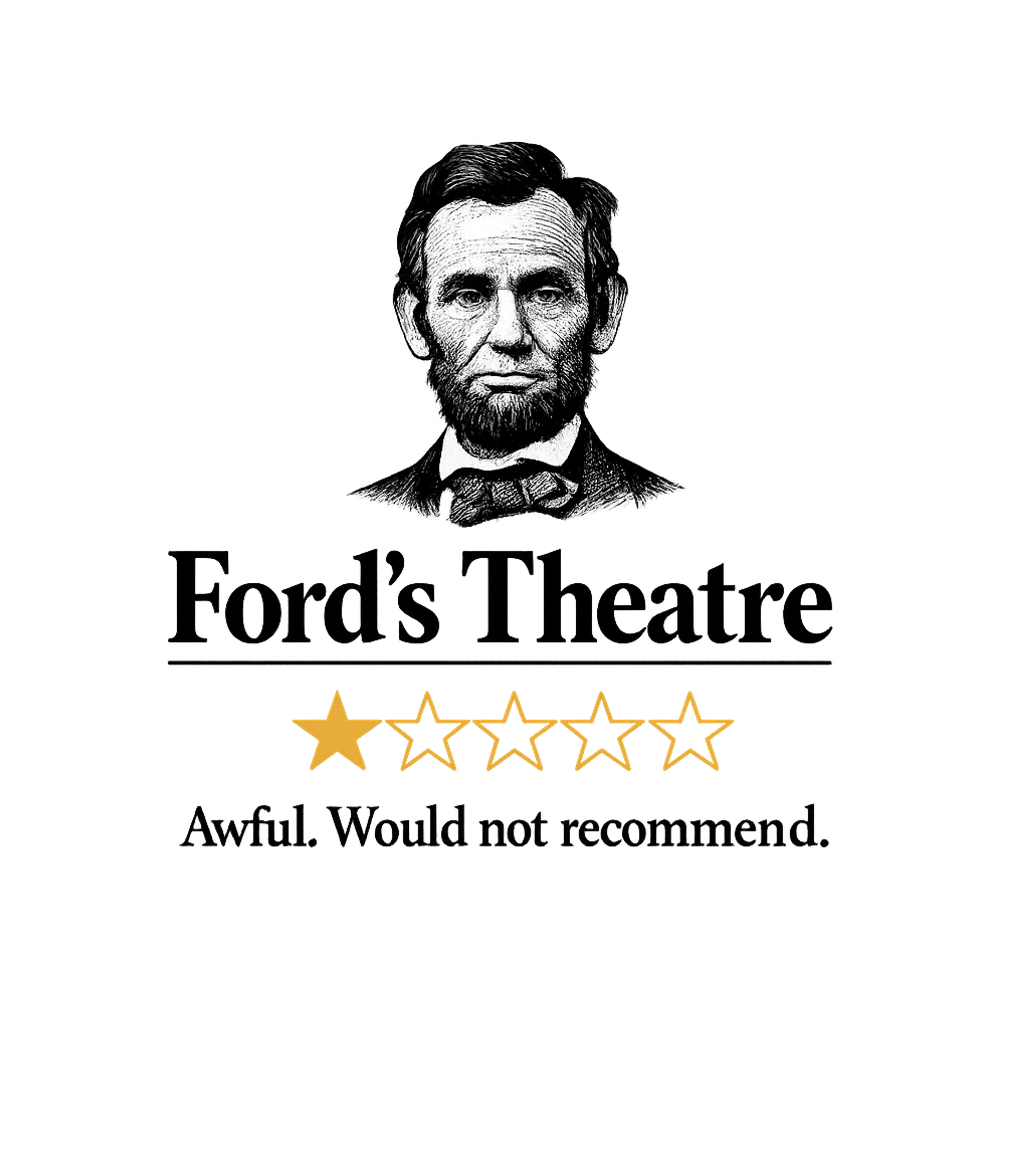 Awful. Would Not Recommend. Sarcasm Premium T-Shirt featuring This design features a classic portrait of Abraham Lincoln w – designed by Geoff Brown @ SunFrog Awful. Would Not Recommend. Sarcasm Premium T-Shirt featuring This design features a classic portrait of Abraham Lincoln w – designed by Geoff Brown @ SunFrog