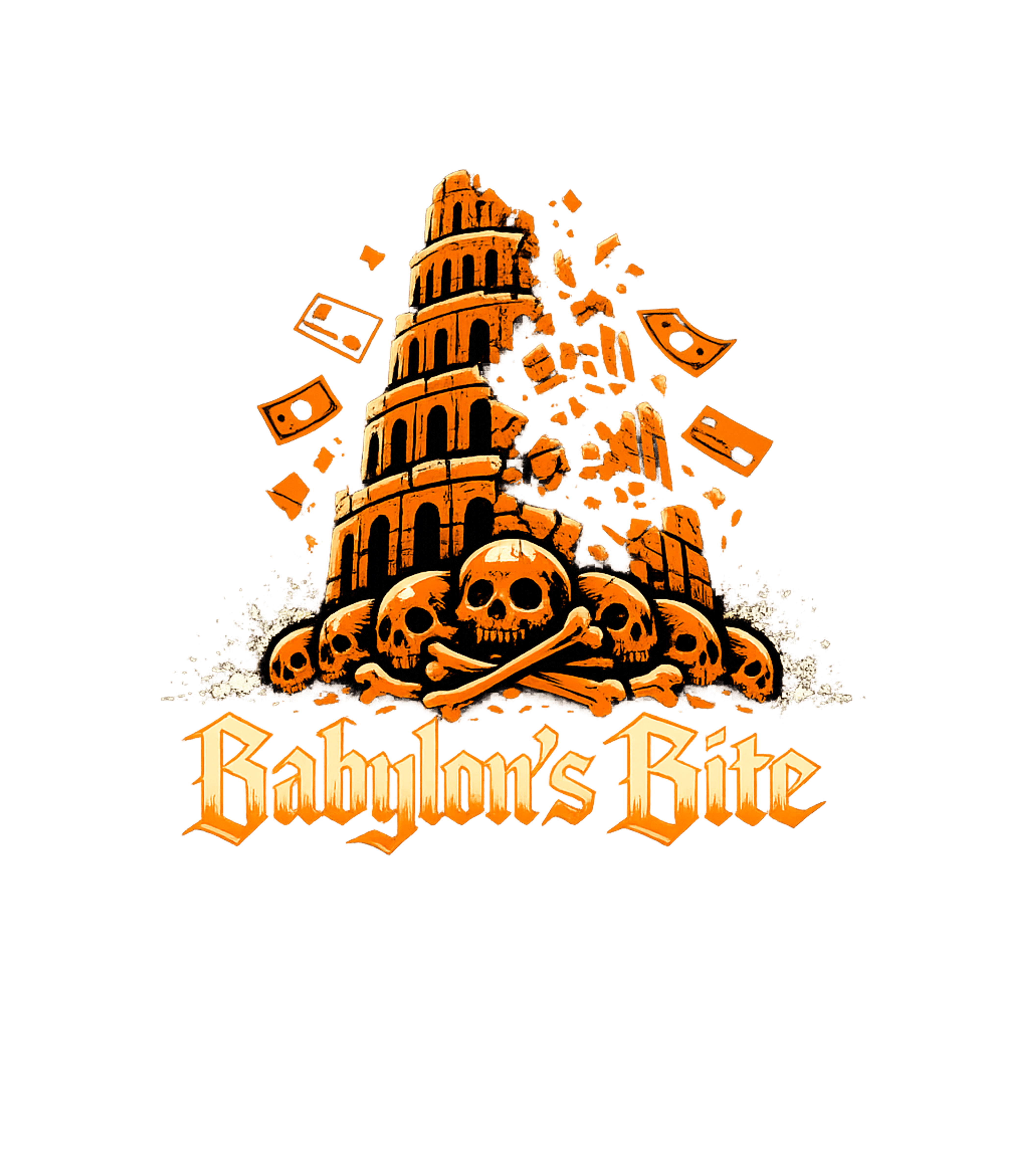 Babylon's Bite Collapse Christian Faith Premium T-Shirt featuring This striking graphic features a crumbling Tower of Babel, s – designed by Geoff Brown @ SunFrog Babylon's Bite Collapse Christian Faith Premium T-Shirt featuring This striking graphic features a crumbling Tower of Babel, s – designed by Geoff Brown @ SunFrog