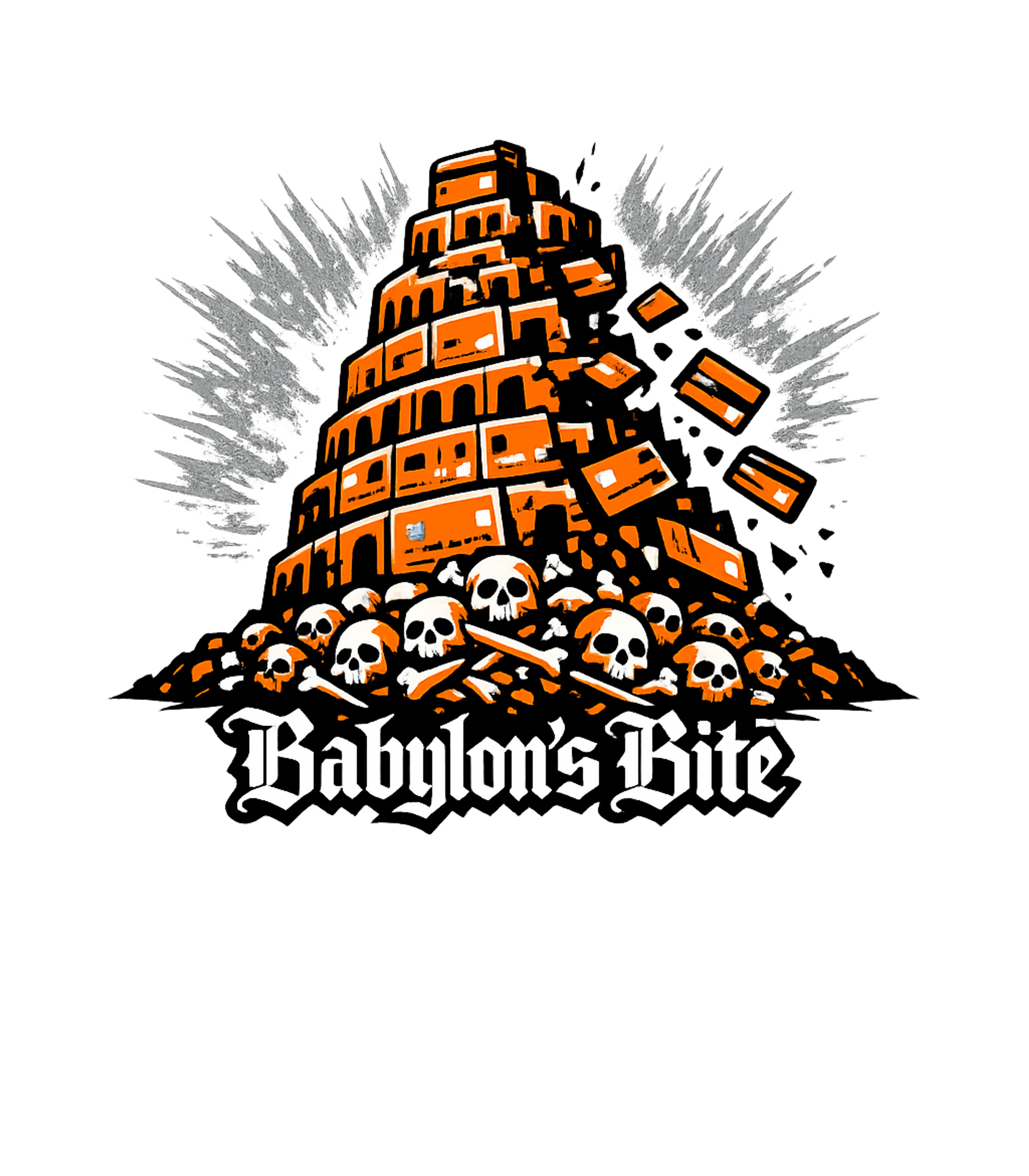Babylon's Bite Christian Faith Premium T-Shirt featuring This striking graphic depicts a crumbling tower of credit ca – designed by Geoff Brown @ SunFrog Babylon's Bite Christian Faith Premium T-Shirt featuring This striking graphic depicts a crumbling tower of credit ca – designed by Geoff Brown @ SunFrog