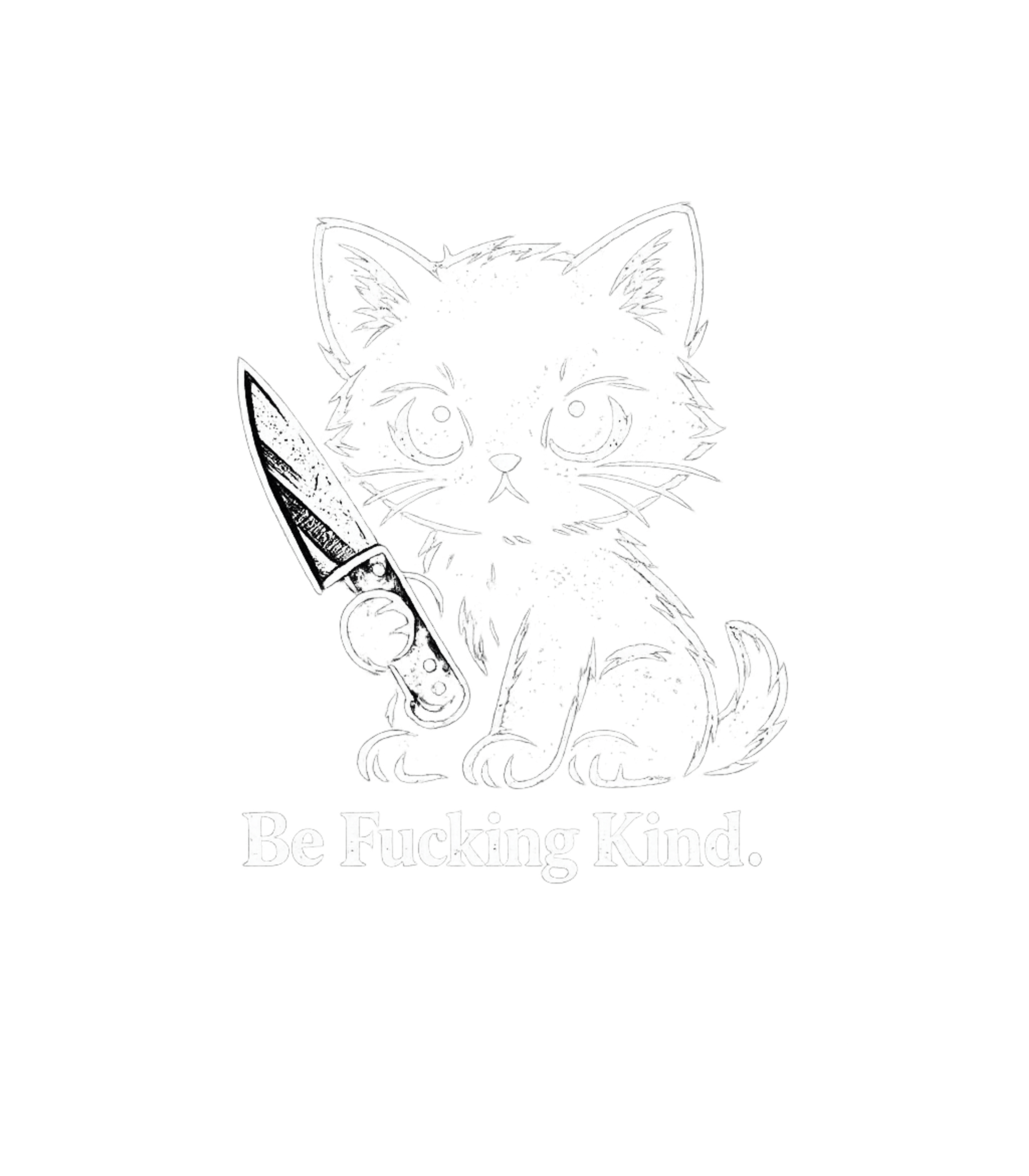 Be F***ing Kind Cat Cats Premium T-Shirt featuring This bold graphic features a cute yet menacing black cat hol – designed by Geoff Brown @ SunFrog Be F***ing Kind Cat Cats Premium T-Shirt featuring This bold graphic features a cute yet menacing black cat hol – designed by Geoff Brown @ SunFrog