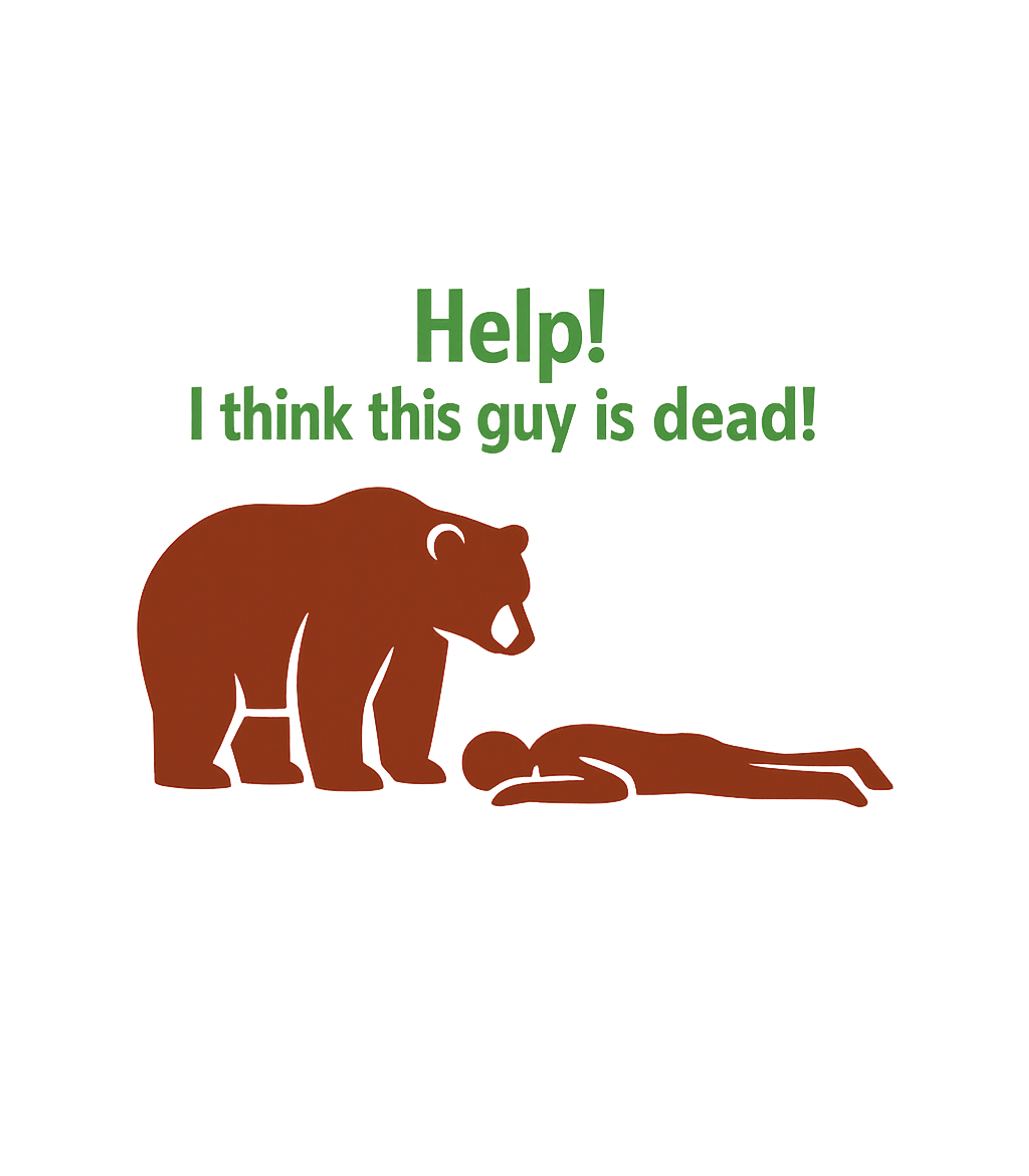 Bear Dead Guy Humor Sarcasm Tank Top featuring This funny graphic tee features a perplexed bear discovering – designed by Geoff Brown @ SunFrog Bear Dead Guy Humor Sarcasm Tank Top featuring This funny graphic tee features a perplexed bear discovering – designed by Geoff Brown @ SunFrog