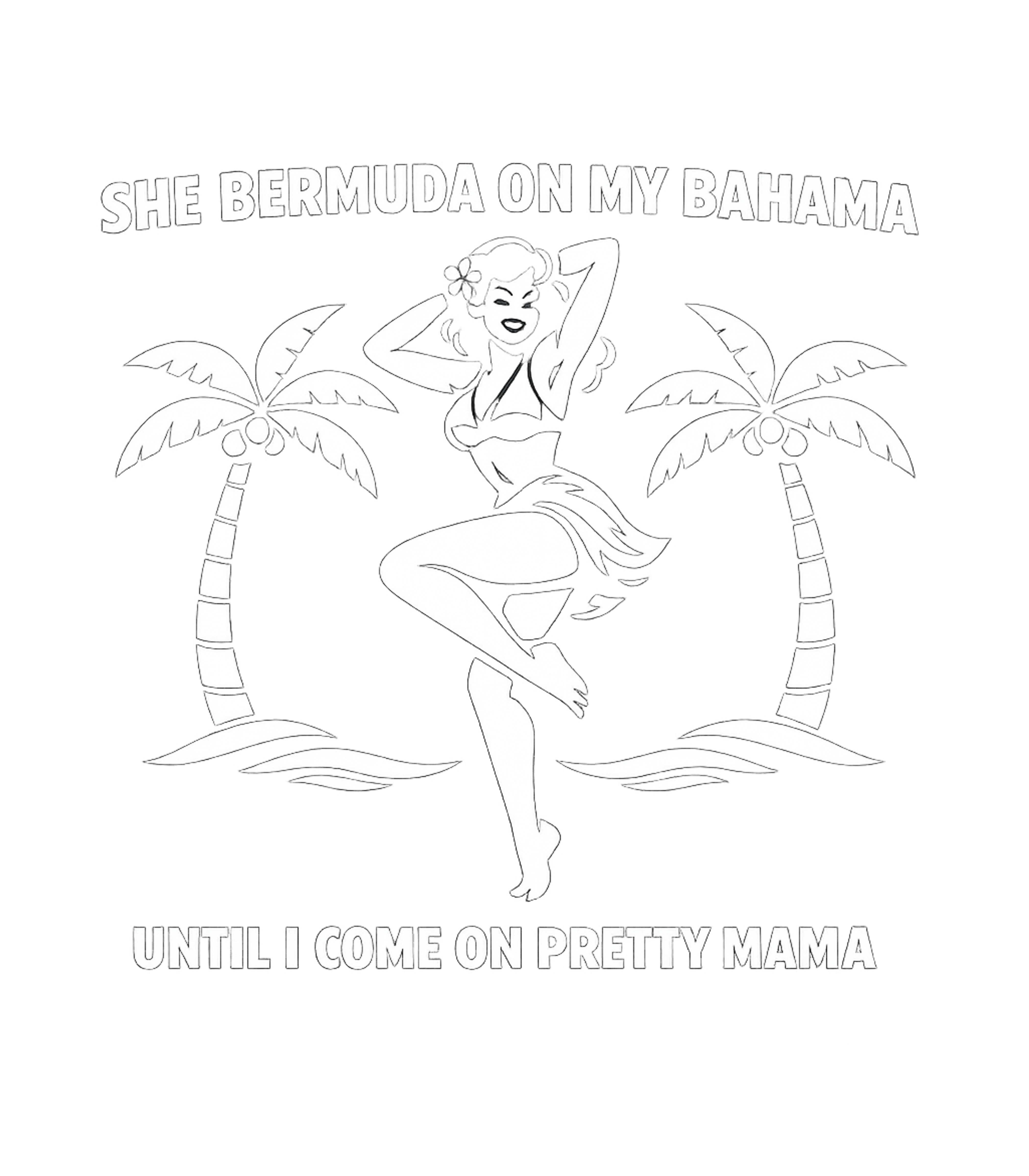 Bermuda Bahama Mama Relationship Humor Hooded Sweatshirt featuring This playful design features a retro pin-up girl amidst palm – designed by Geoff Brown @ SunFrog Bermuda Bahama Mama Relationship Humor Hooded Sweatshirt featuring This playful design features a retro pin-up girl amidst palm – designed by Geoff Brown @ SunFrog