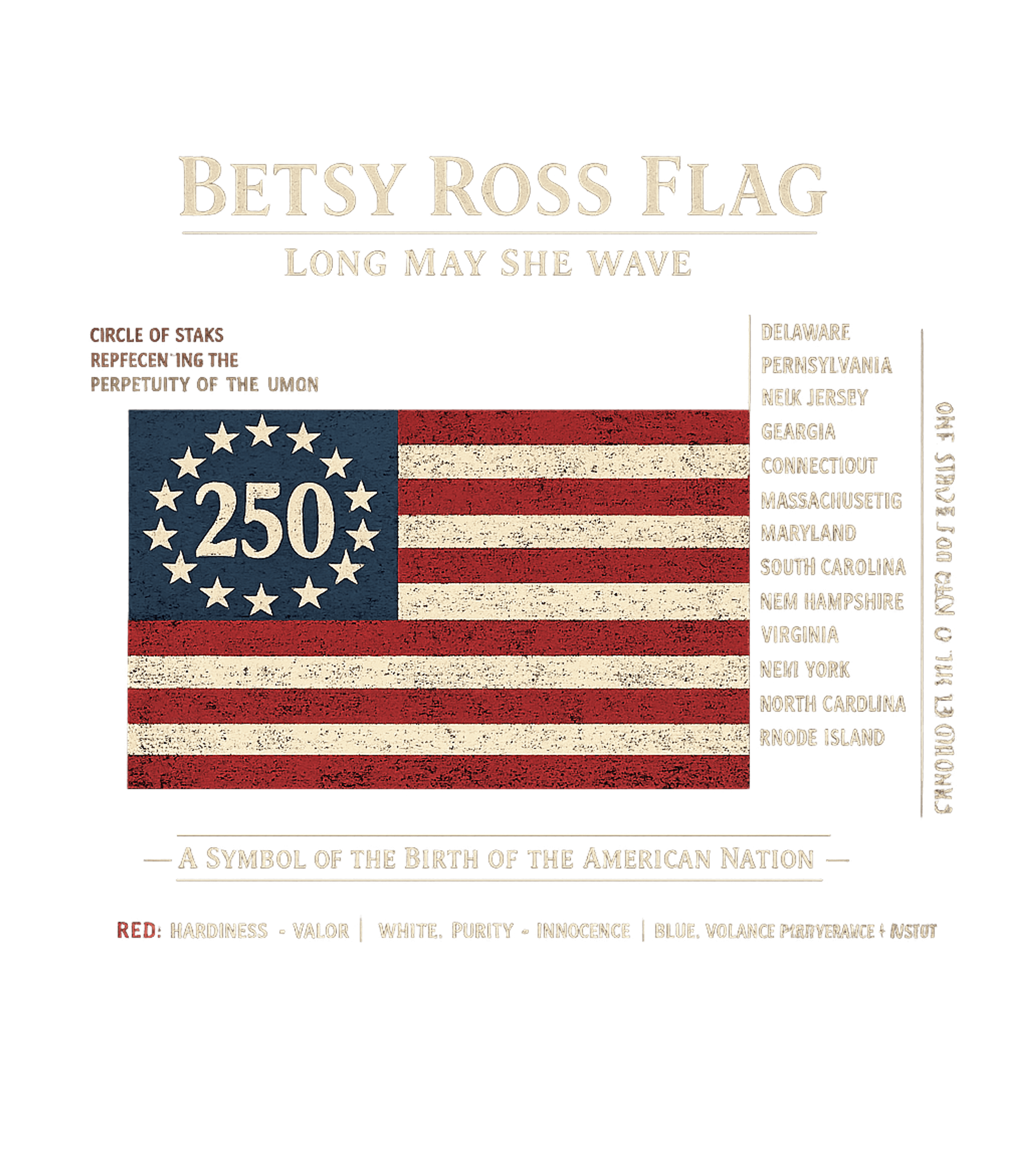 Betsy Ross 250 Flag American Flag Premium T-Shirt featuring This design celebrates American history and the upcoming 250 – designed by Geoff Brown @ SunFrog Betsy Ross 250 Flag American Flag Premium T-Shirt featuring This design celebrates American history and the upcoming 250 – designed by Geoff Brown @ SunFrog