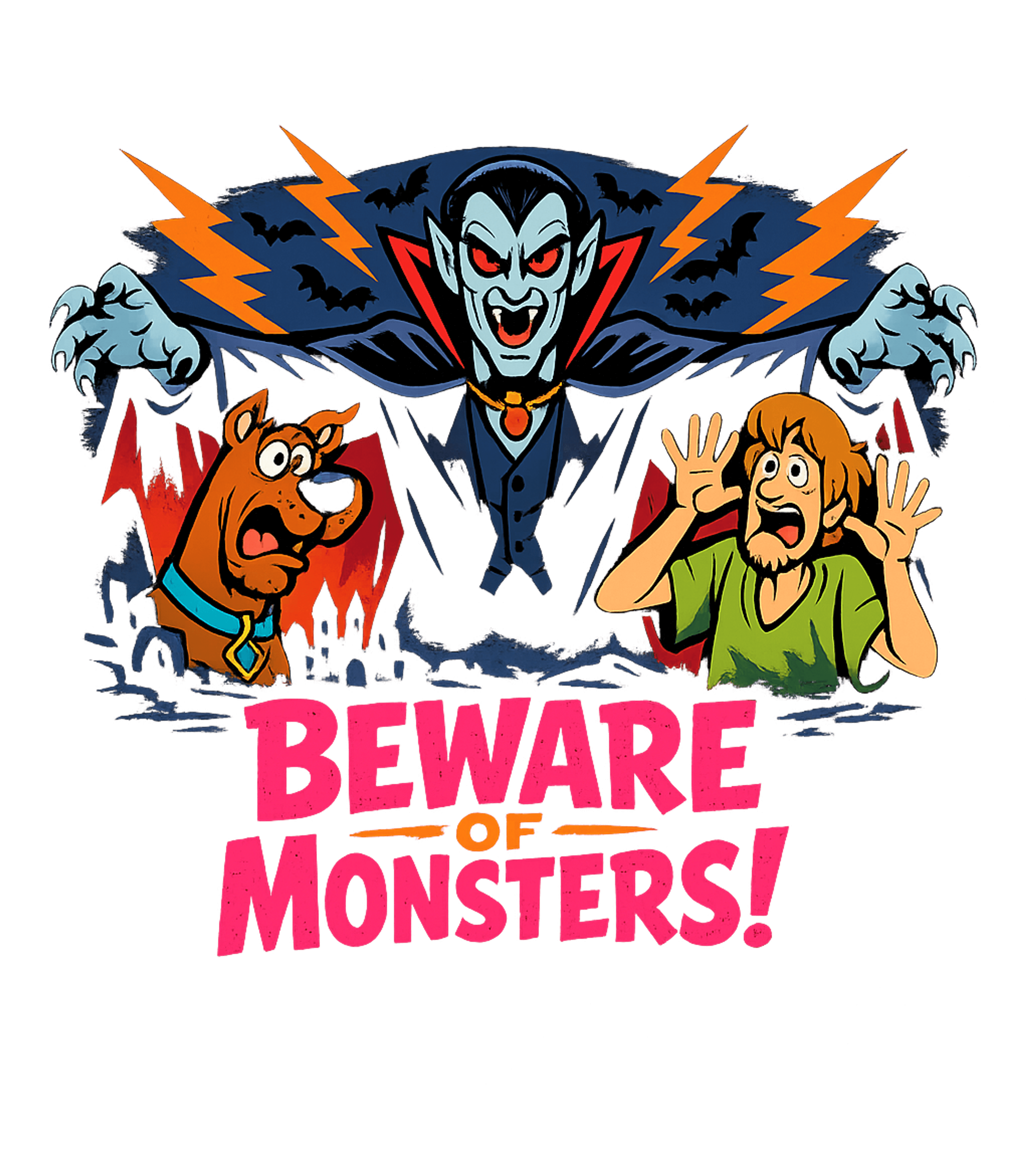 Beware of Monsters halloween Sticker featuring Step into a world of humorous fright with this classic carto – designed by Geoff Brown @ SunFrog Beware of Monsters halloween Sticker featuring Step into a world of humorous fright with this classic carto – designed by Geoff Brown @ SunFrog