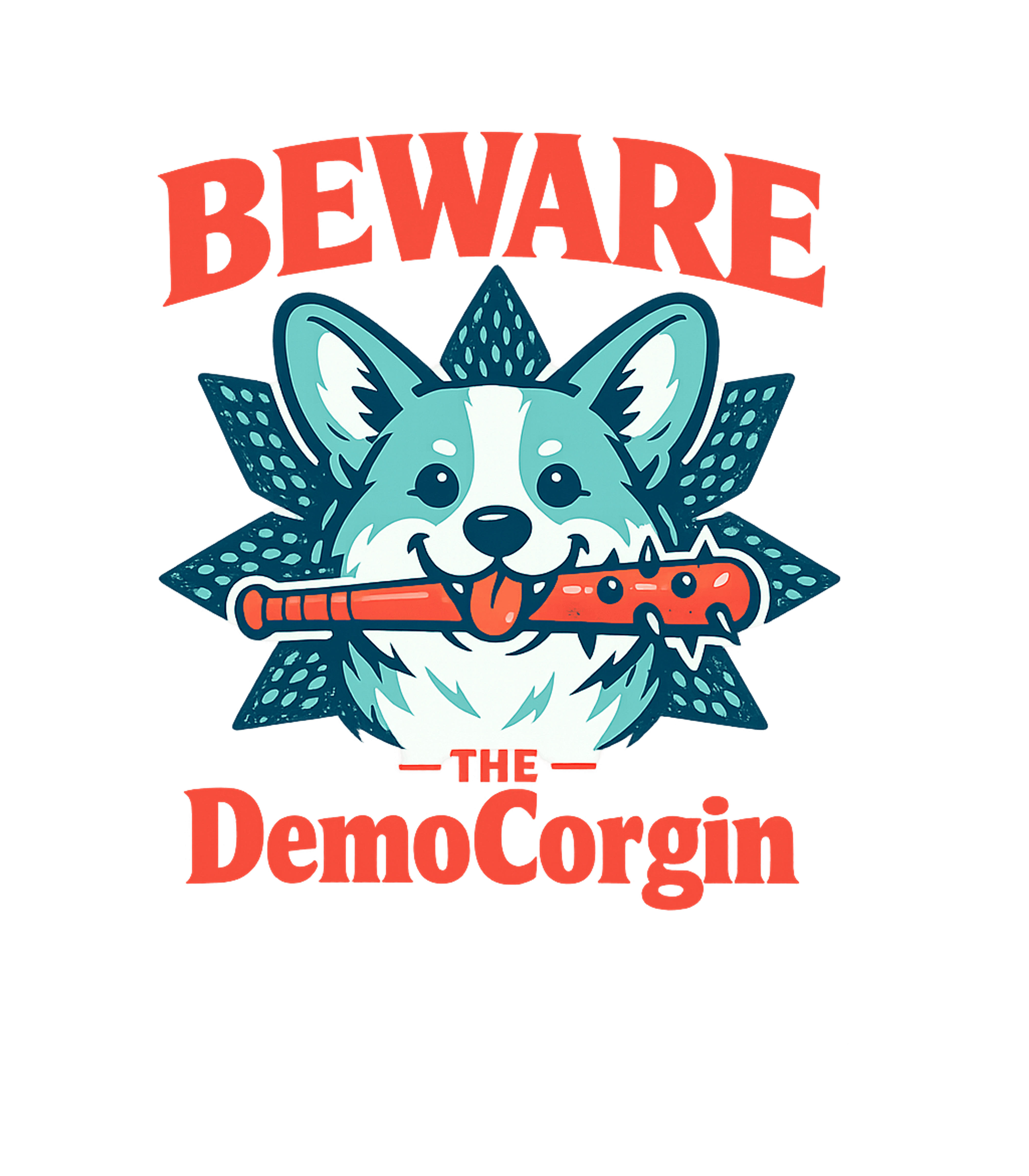 Beware The DemoCorgin Meme Humor Crewneck Sweatshirt featuring Unleash a playful fright with this unique t-shirt featuring – designed by Geoff Brown @ SunFrog Beware The DemoCorgin Meme Humor Crewneck Sweatshirt featuring Unleash a playful fright with this unique t-shirt featuring – designed by Geoff Brown @ SunFrog