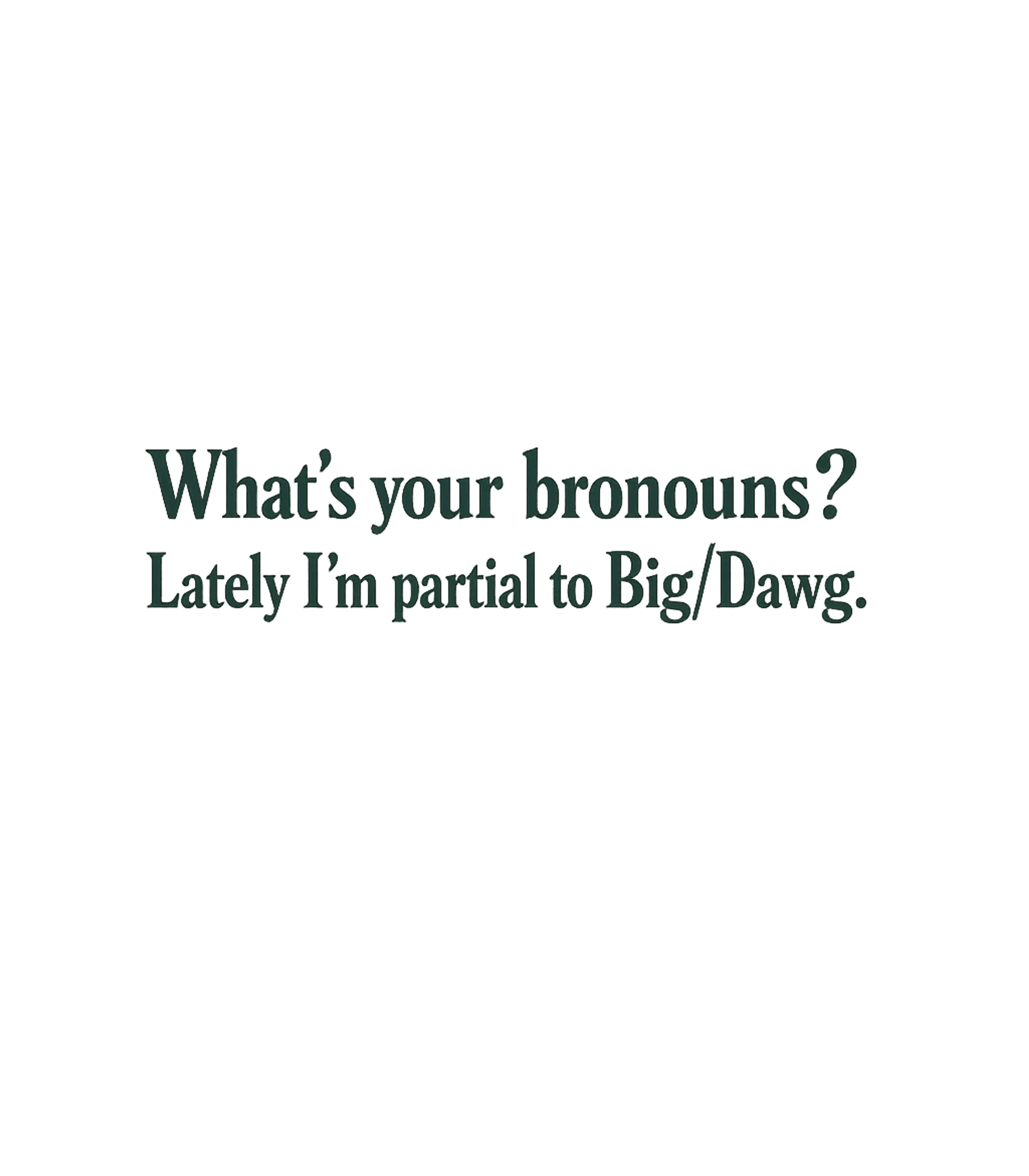 Big Dawg Bronouns Sarcasm Hooded Sweatshirt featuring Declare your confident and playful identity with this witty – designed by Geoff Brown @ SunFrog Big Dawg Bronouns Sarcasm Hooded Sweatshirt featuring Declare your confident and playful identity with this witty – designed by Geoff Brown @ SunFrog