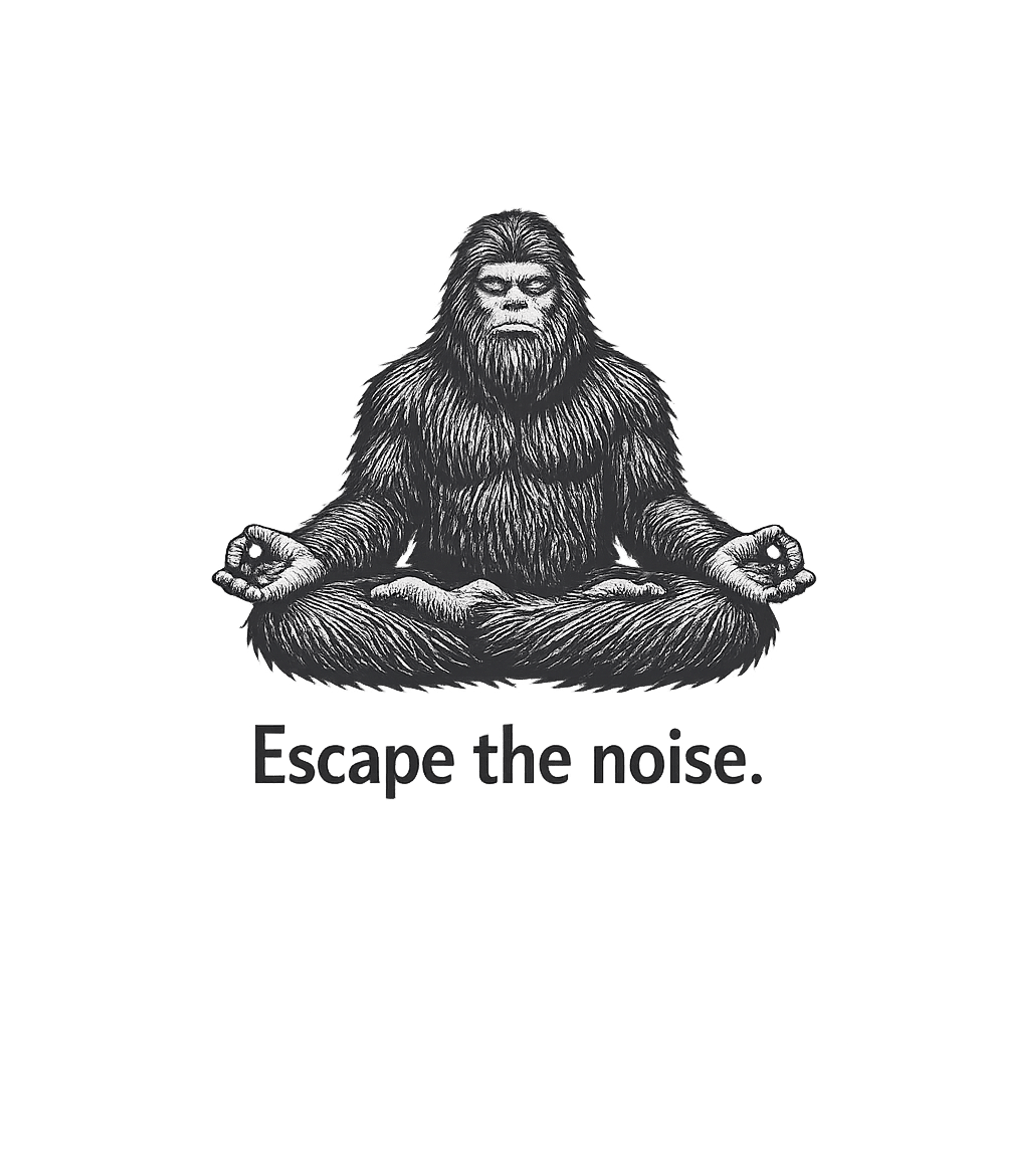 Bigfoot Zen Meditation Wildlife Premium T-Shirt featuring Embrace tranquility with this unique design featuring a medi – designed by Geoff Brown @ SunFrog Bigfoot Zen Meditation Wildlife Premium T-Shirt featuring Embrace tranquility with this unique design featuring a medi – designed by Geoff Brown @ SunFrog