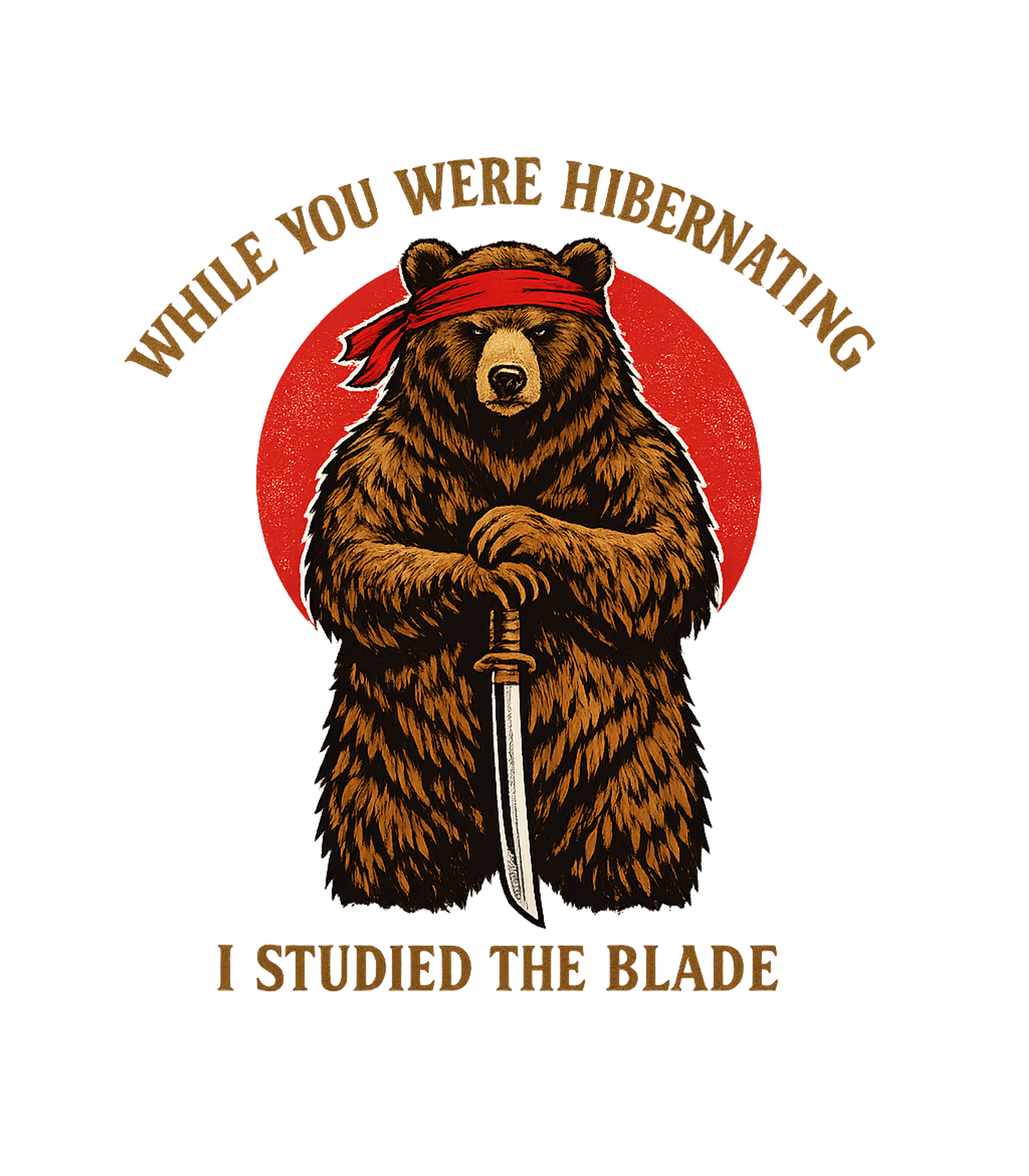 Blade Studying Bear Meme Humor Crewneck Sweatshirt featuring This humorous graphic features a dedicated bear, red bandana – designed by Geoff Brown @ SunFrog Blade Studying Bear Meme Humor Crewneck Sweatshirt featuring This humorous graphic features a dedicated bear, red bandana – designed by Geoff Brown @ SunFrog