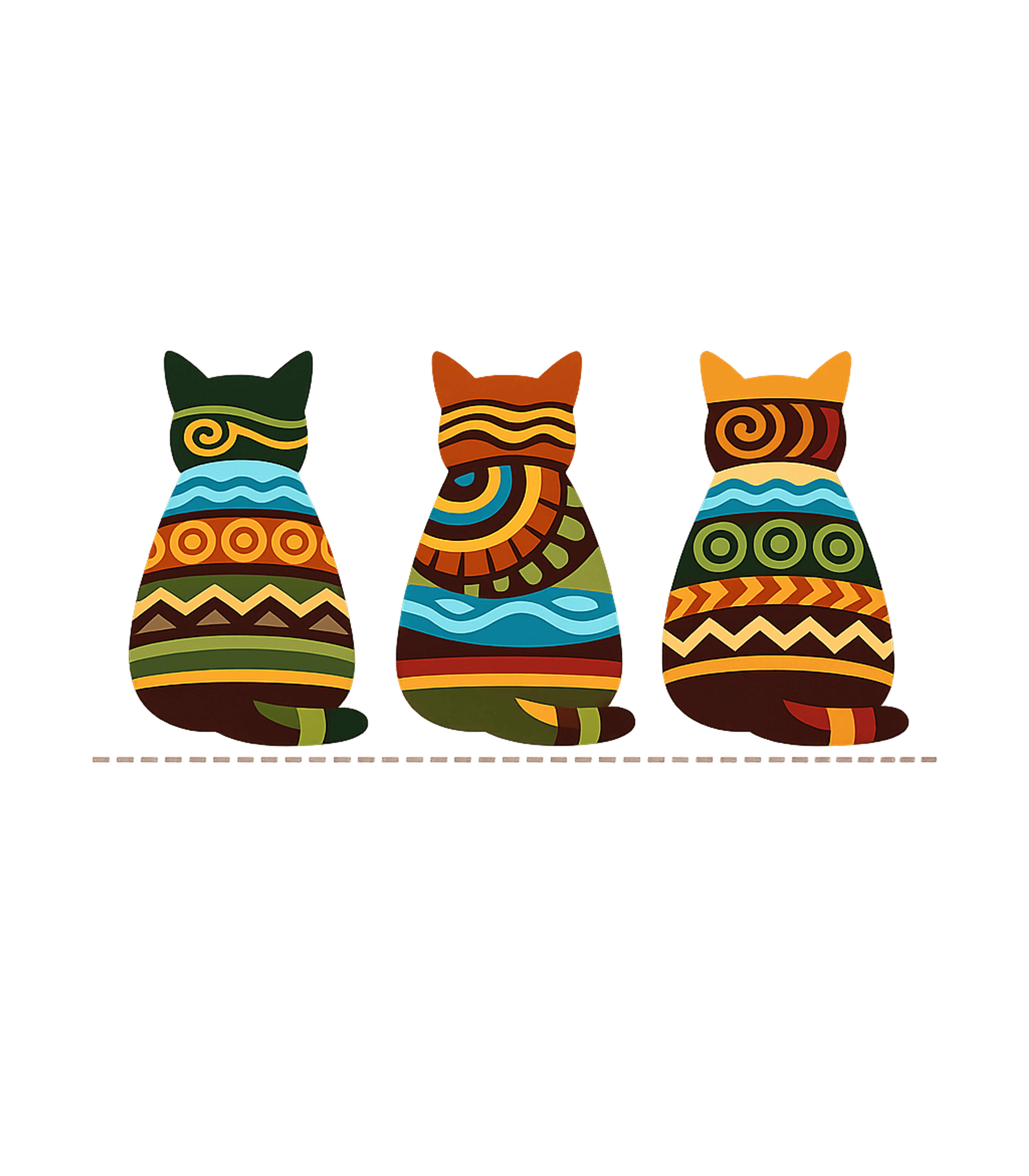 Boho Patterned Cats Cats Premium T-Shirt featuring Celebrate feline charm with this vibrant t-shirt featuring t – designed by Geoff Brown @ SunFrog Boho Patterned Cats Cats Premium T-Shirt featuring Celebrate feline charm with this vibrant t-shirt featuring t – designed by Geoff Brown @ SunFrog