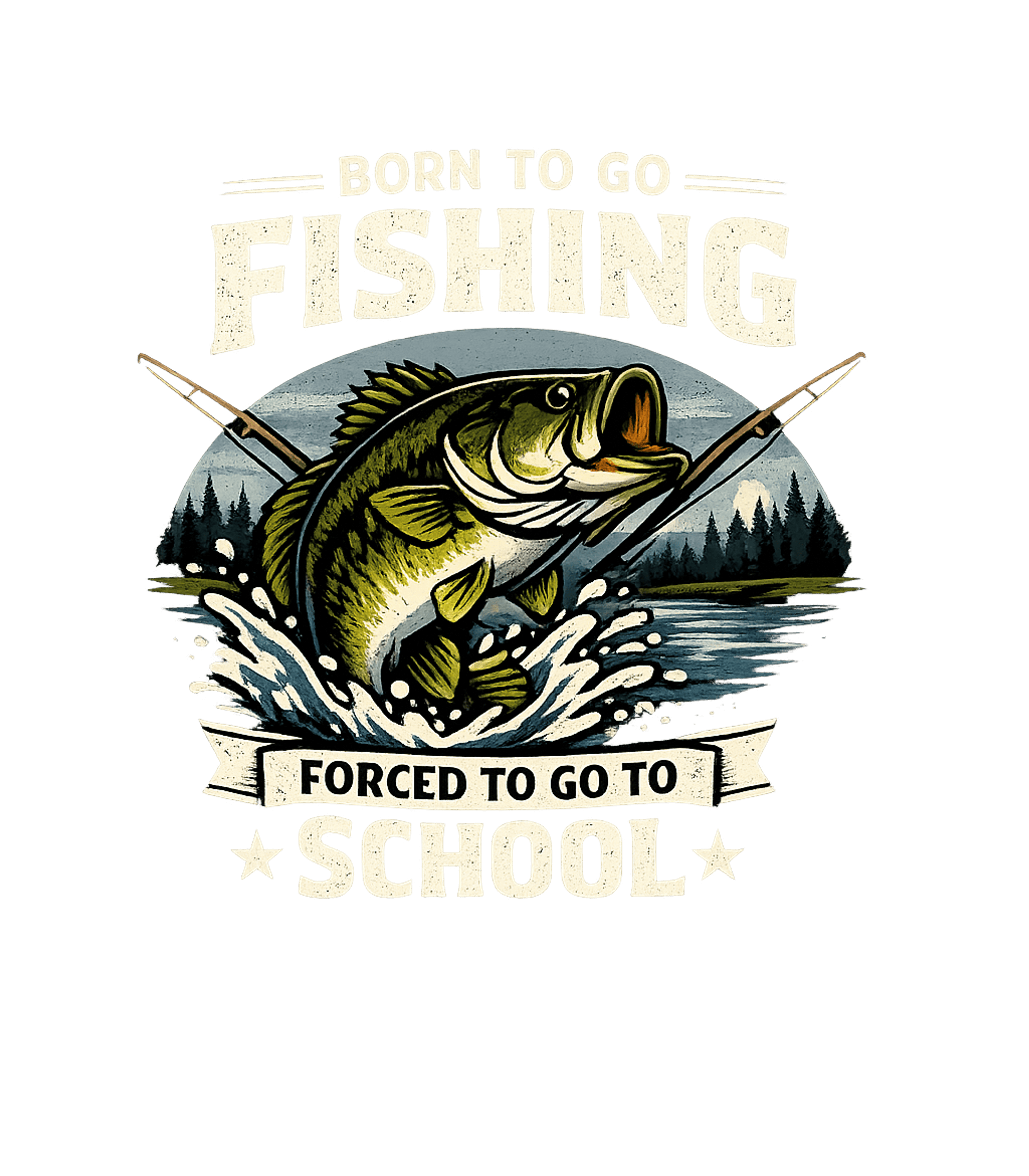 Born To Fish Forced Fishing Premium T-Shirt featuring This graphic tee humorously captures the angler's dilemma, f – designed by Geoff Brown @ SunFrog Born To Fish Forced Fishing Premium T-Shirt featuring This graphic tee humorously captures the angler's dilemma, f – designed by Geoff Brown @ SunFrog