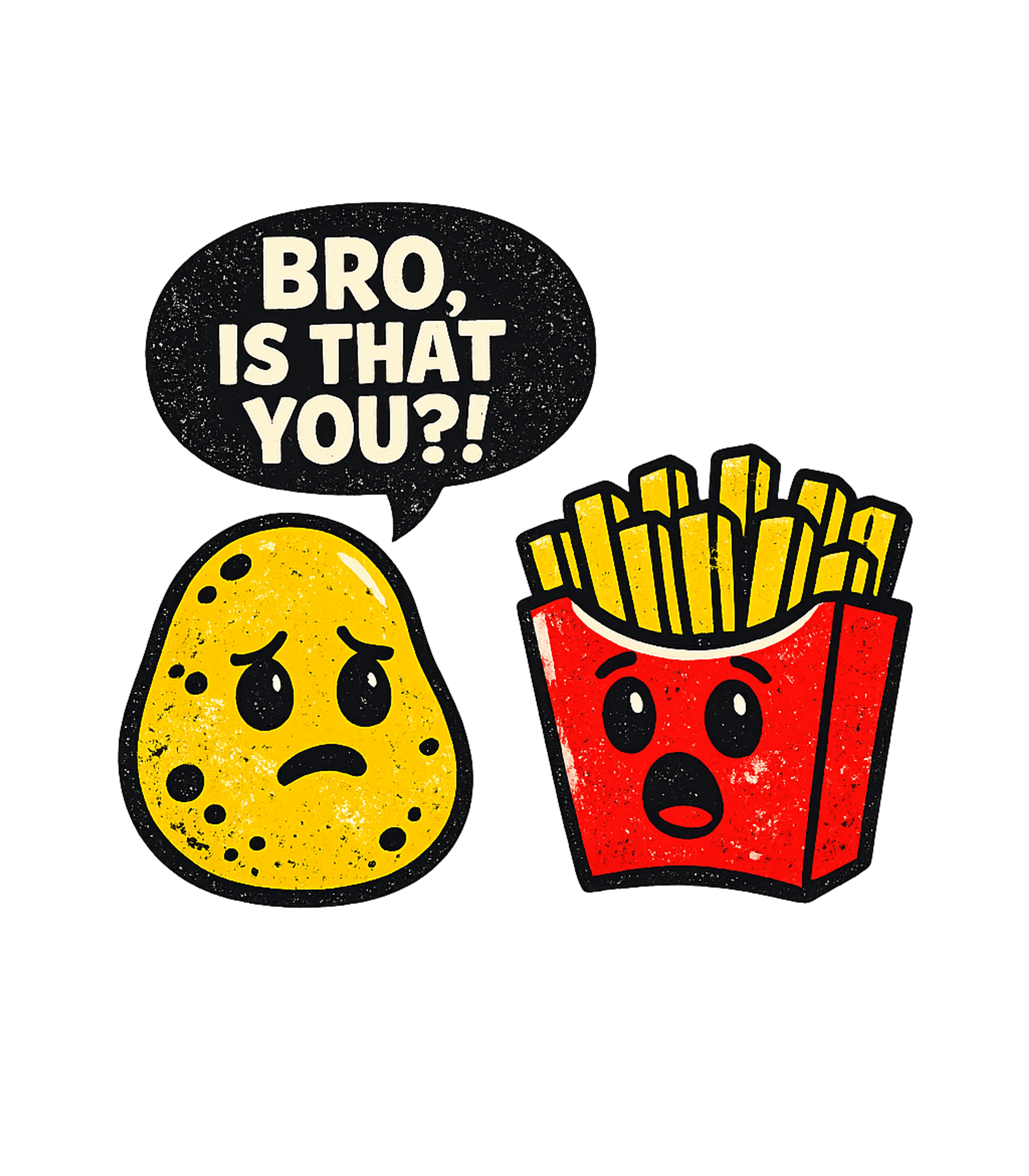 Bro Is That You Meme Humor Premium T-Shirt featuring This fun graphic tee features a bewildered potato recognizin – designed by Geoff Brown @ SunFrog Bro Is That You Meme Humor Premium T-Shirt featuring This fun graphic tee features a bewildered potato recognizin – designed by Geoff Brown @ SunFrog