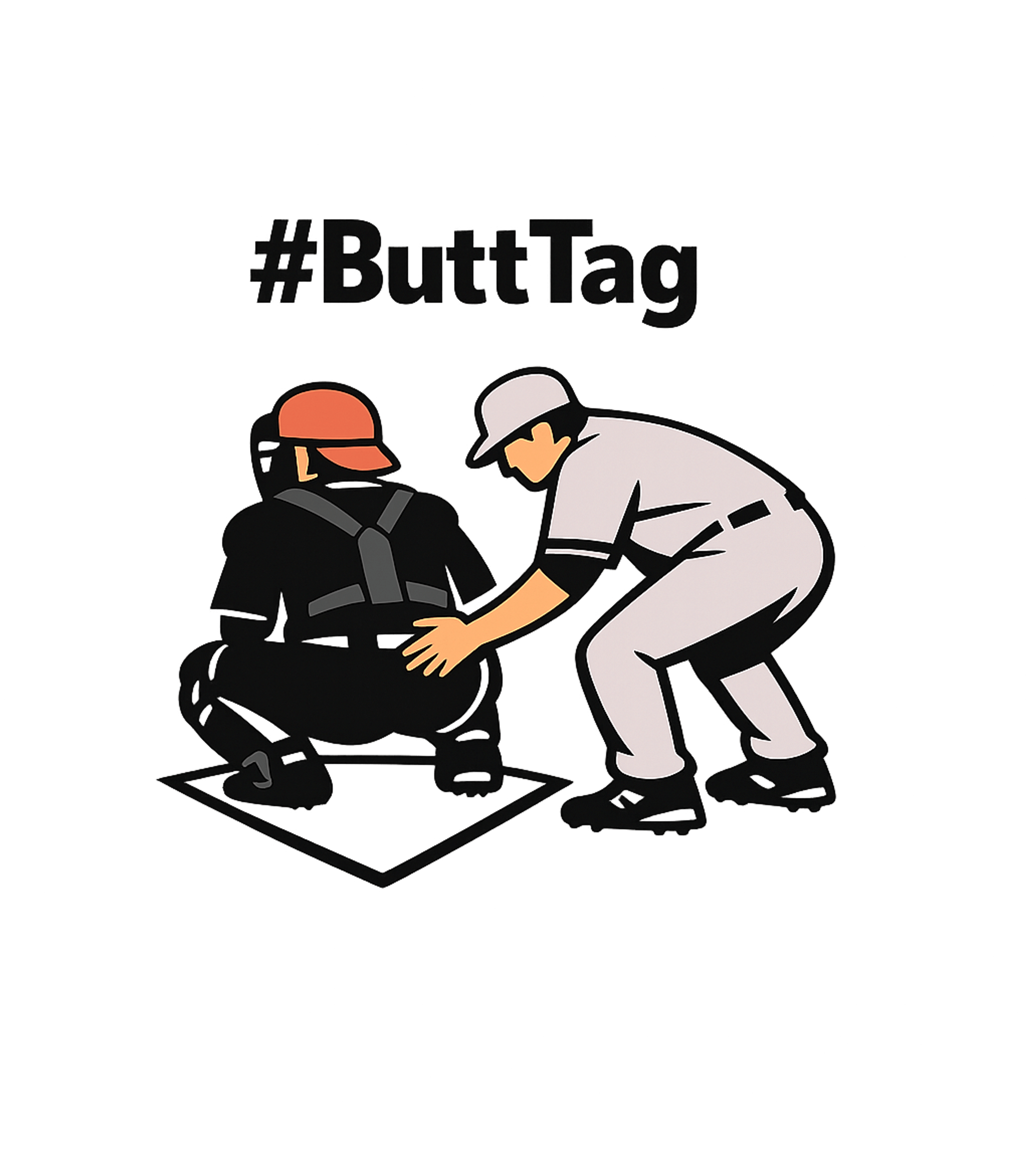 Butt Tag Baseball Baseball Premium T-Shirt featuring Celebrate America's favorite pastime with a humorous twist – designed by Geoff Brown @ SunFrog Butt Tag Baseball Baseball Premium T-Shirt featuring Celebrate America's favorite pastime with a humorous twist – designed by Geoff Brown @ SunFrog