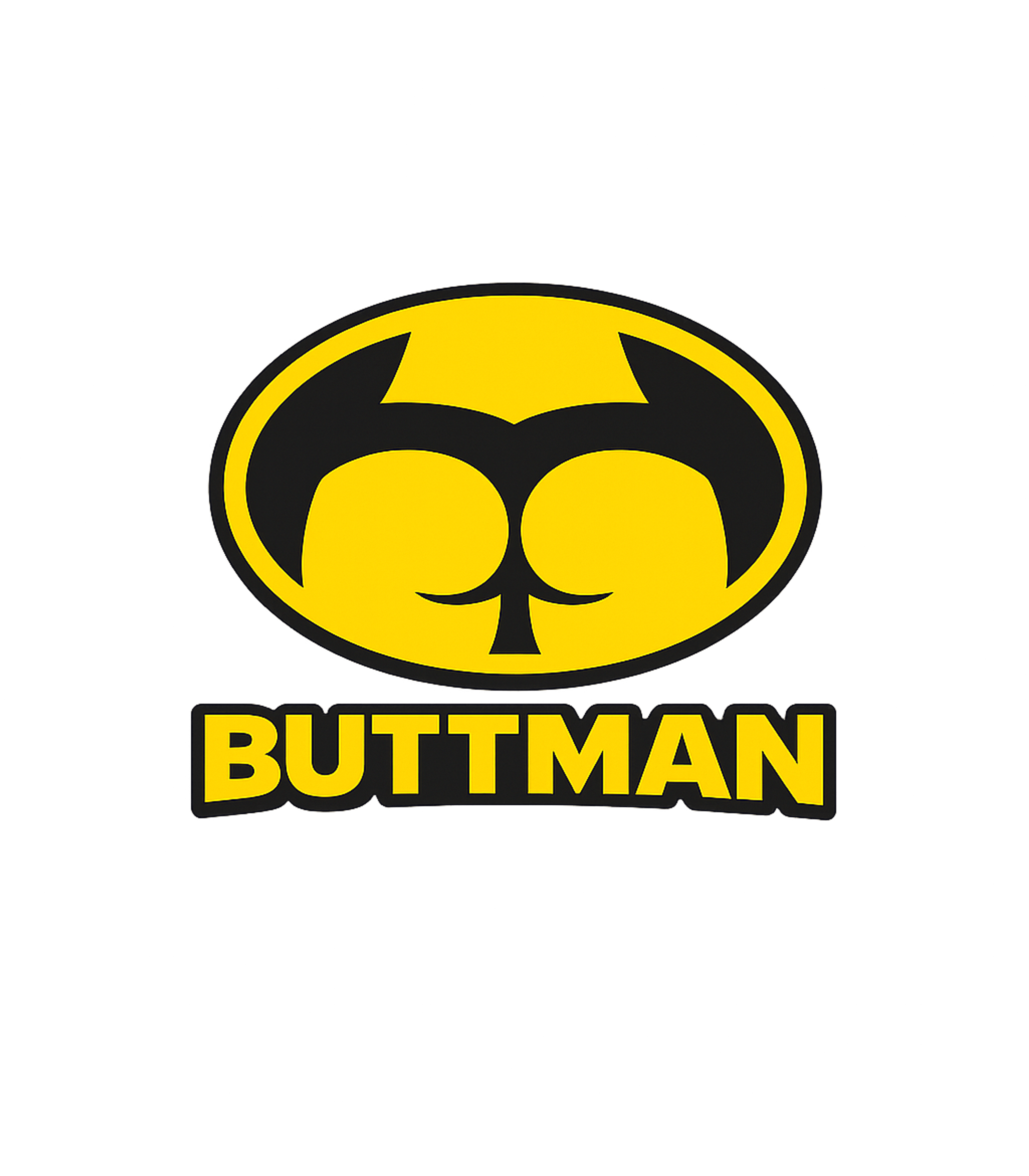 Buttman Logo Parody Meme Humor Premium T-Shirt featuring This humorous graphic reinterprets a classic superhero symbo – designed by Geoff Brown @ SunFrog Buttman Logo Parody Meme Humor Premium T-Shirt featuring This humorous graphic reinterprets a classic superhero symbo – designed by Geoff Brown @ SunFrog