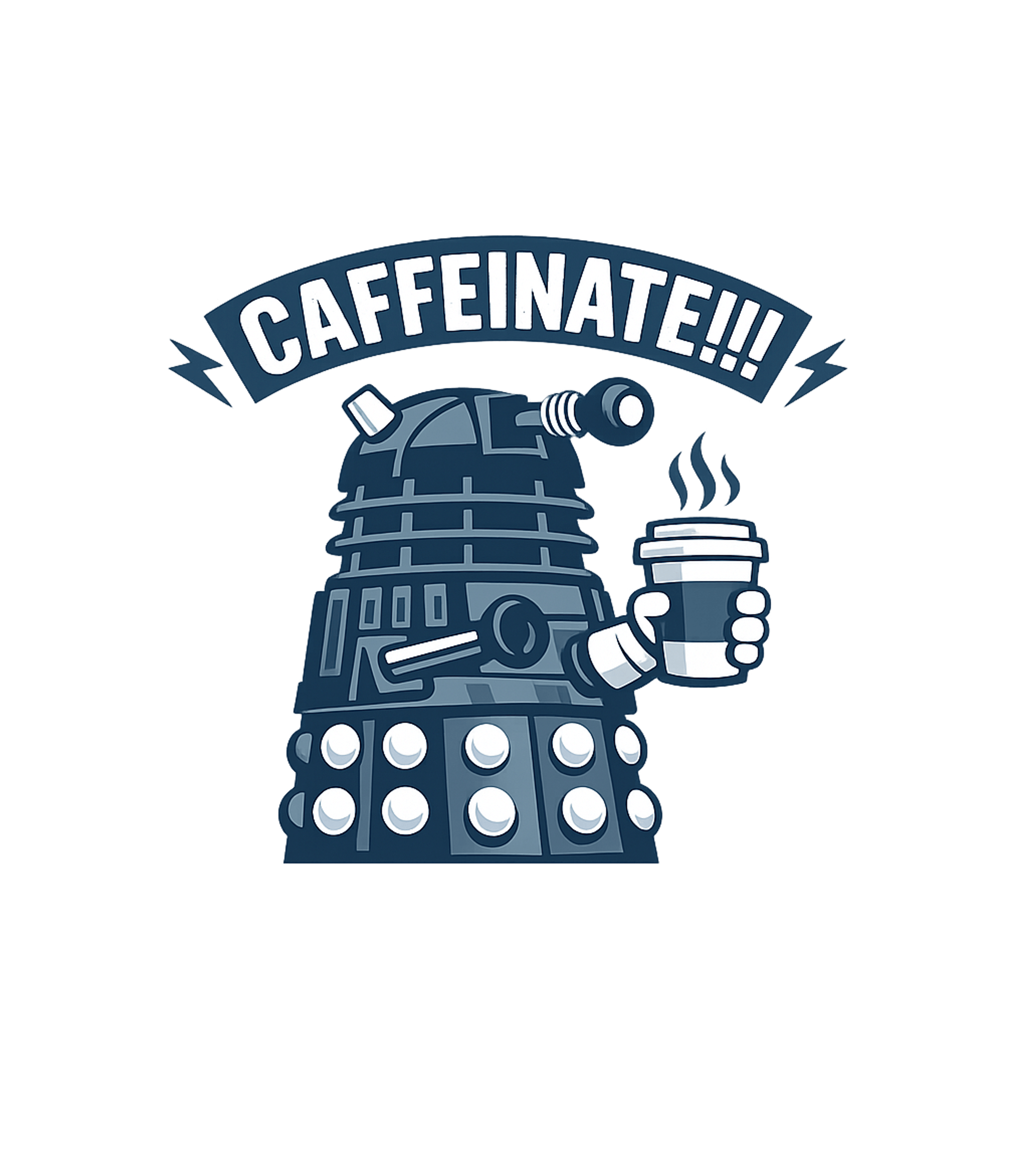 Caffeinate Dalek Meme Humor Hooded Sweatshirt featuring Start your day with an exterminating dose of caffeine with t – designed by Geoff Brown @ SunFrog Caffeinate Dalek Meme Humor Hooded Sweatshirt featuring Start your day with an exterminating dose of caffeine with t – designed by Geoff Brown @ SunFrog