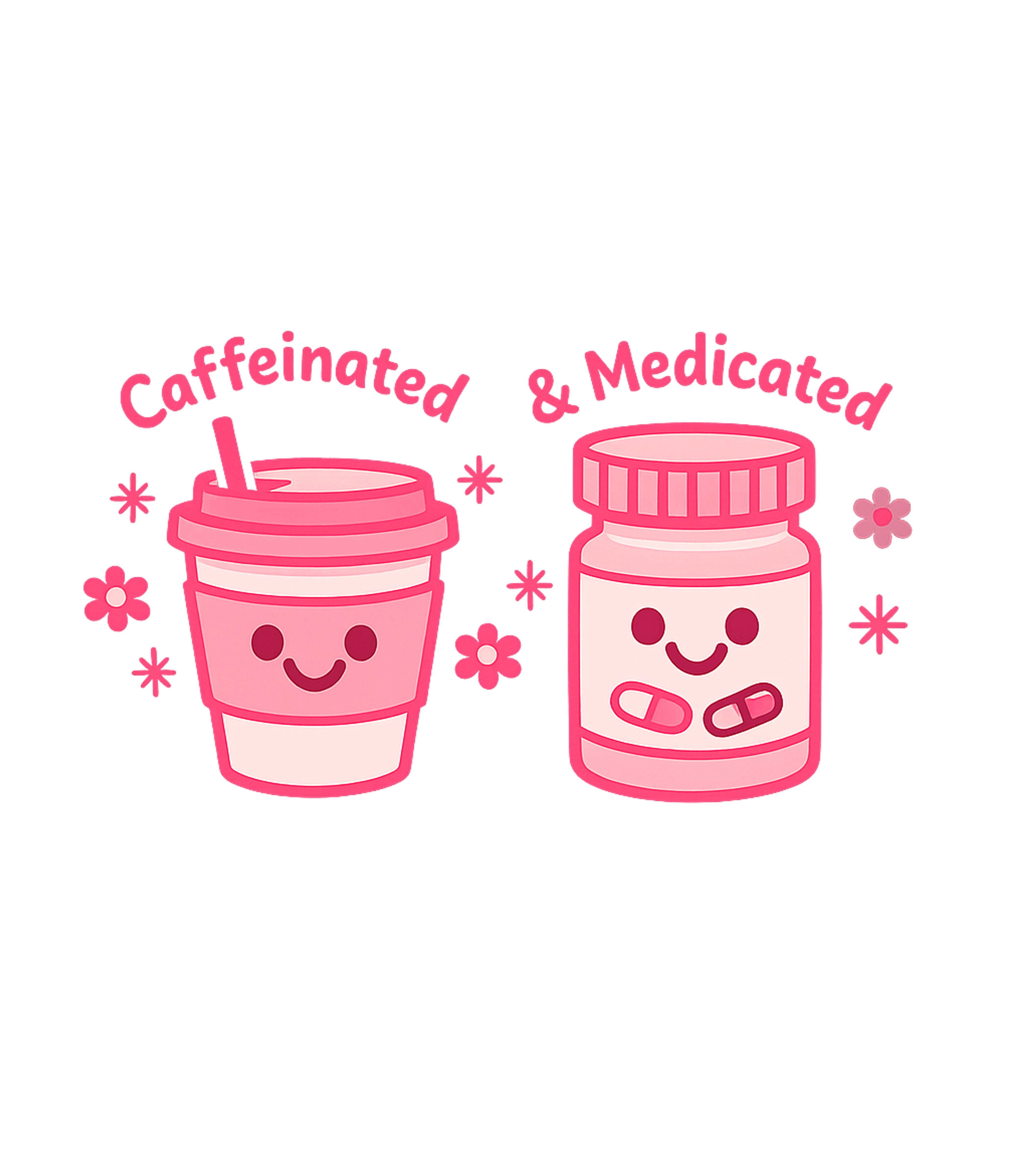 Caffeinated & Medicated Sarcasm Premium T-Shirt featuring This adorable design features cute, smiling cartoon characte – designed by Geoff Brown @ SunFrog Caffeinated & Medicated Sarcasm Premium T-Shirt featuring This adorable design features cute, smiling cartoon characte – designed by Geoff Brown @ SunFrog