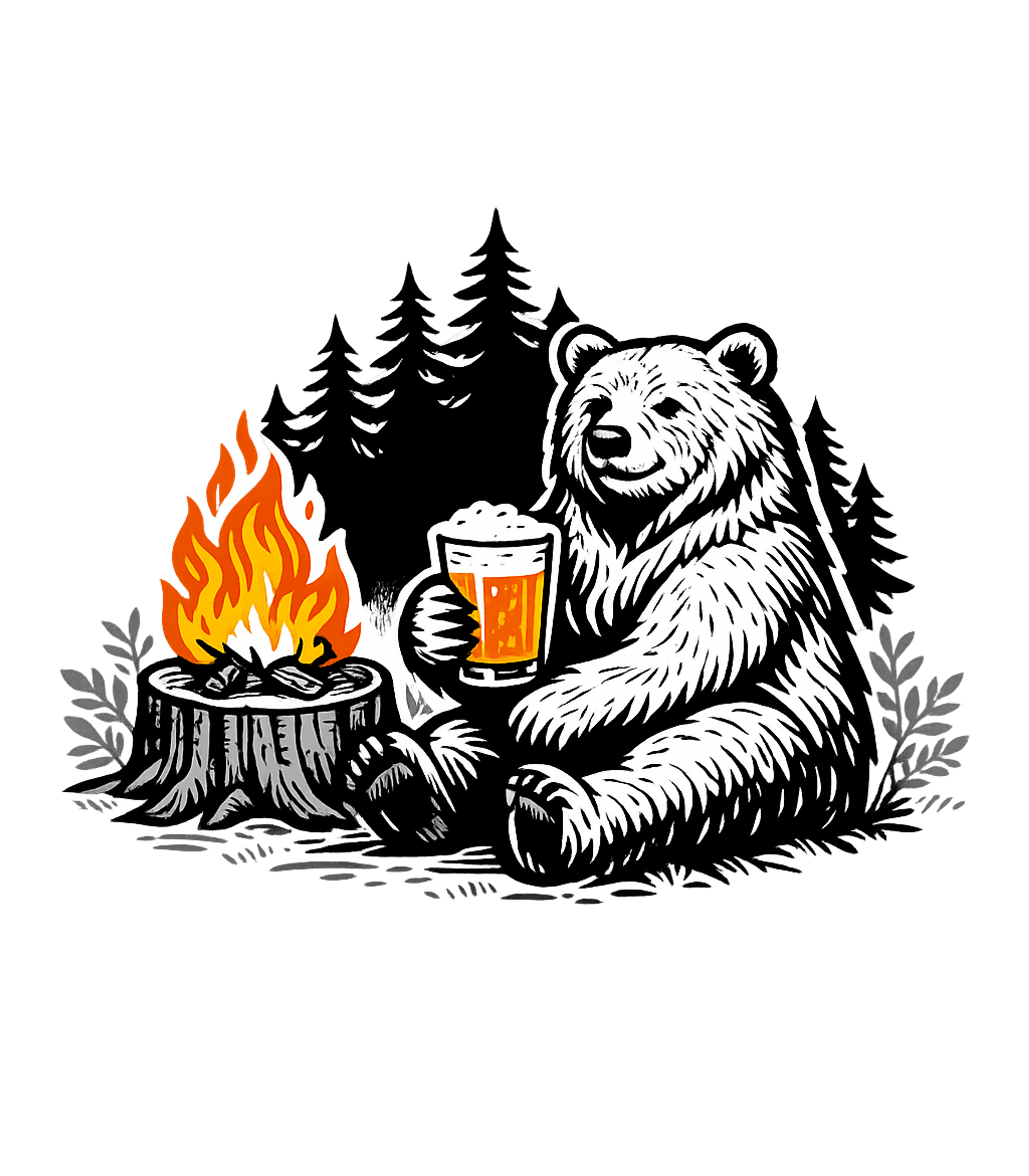 Camping Bear Beer Camping Crewneck Sweatshirt featuring This charming graphic features a friendly bear enjoying a re – designed by Geoff Brown @ SunFrog Camping Bear Beer Camping Crewneck Sweatshirt featuring This charming graphic features a friendly bear enjoying a re – designed by Geoff Brown @ SunFrog