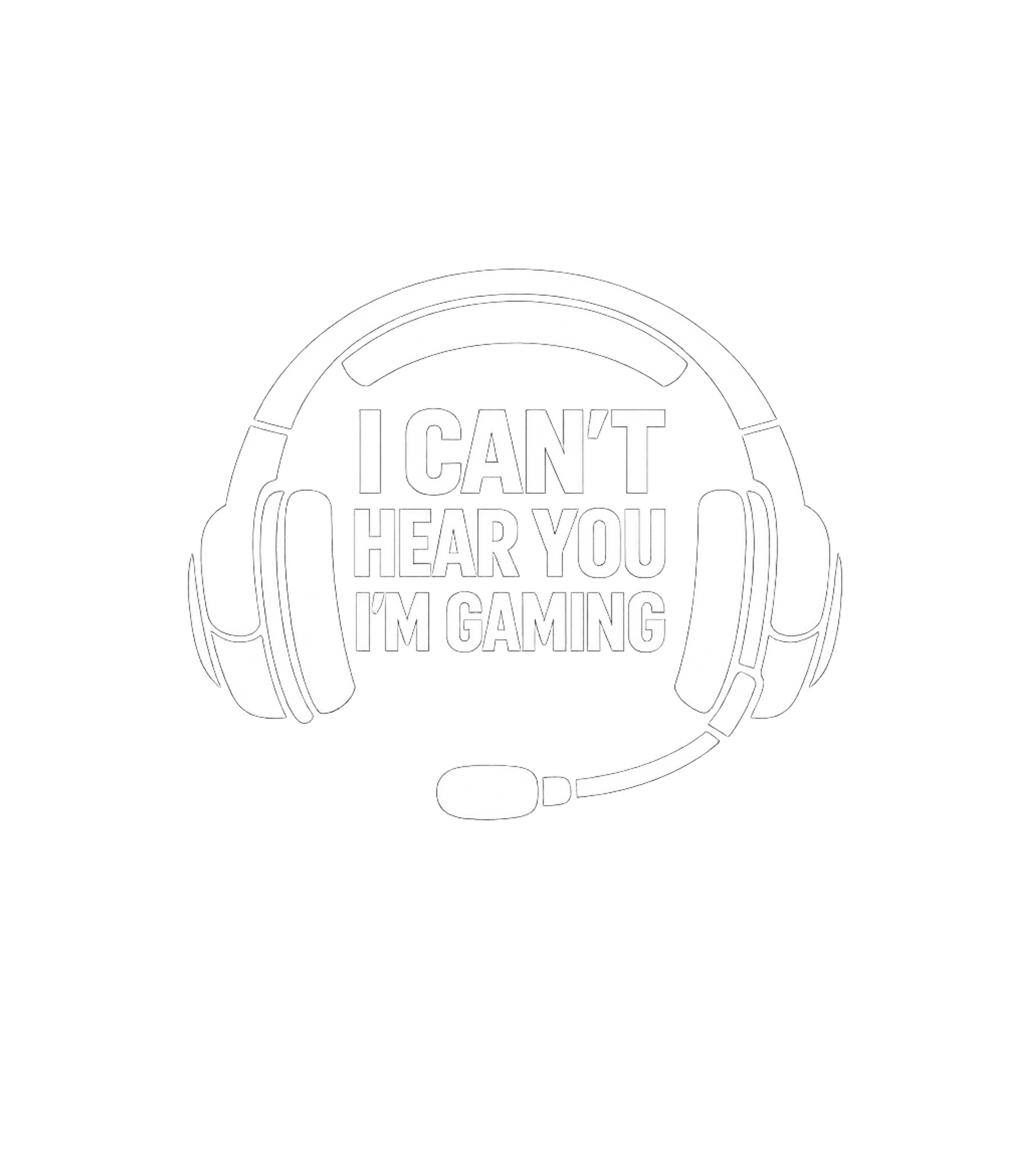 Can't Hear You Gaming Gaming Hooded Sweatshirt featuring This funny graphic features a gaming headset with the relata – designed by Geoff Brown @ SunFrog Can't Hear You Gaming Gaming Hooded Sweatshirt featuring This funny graphic features a gaming headset with the relata – designed by Geoff Brown @ SunFrog