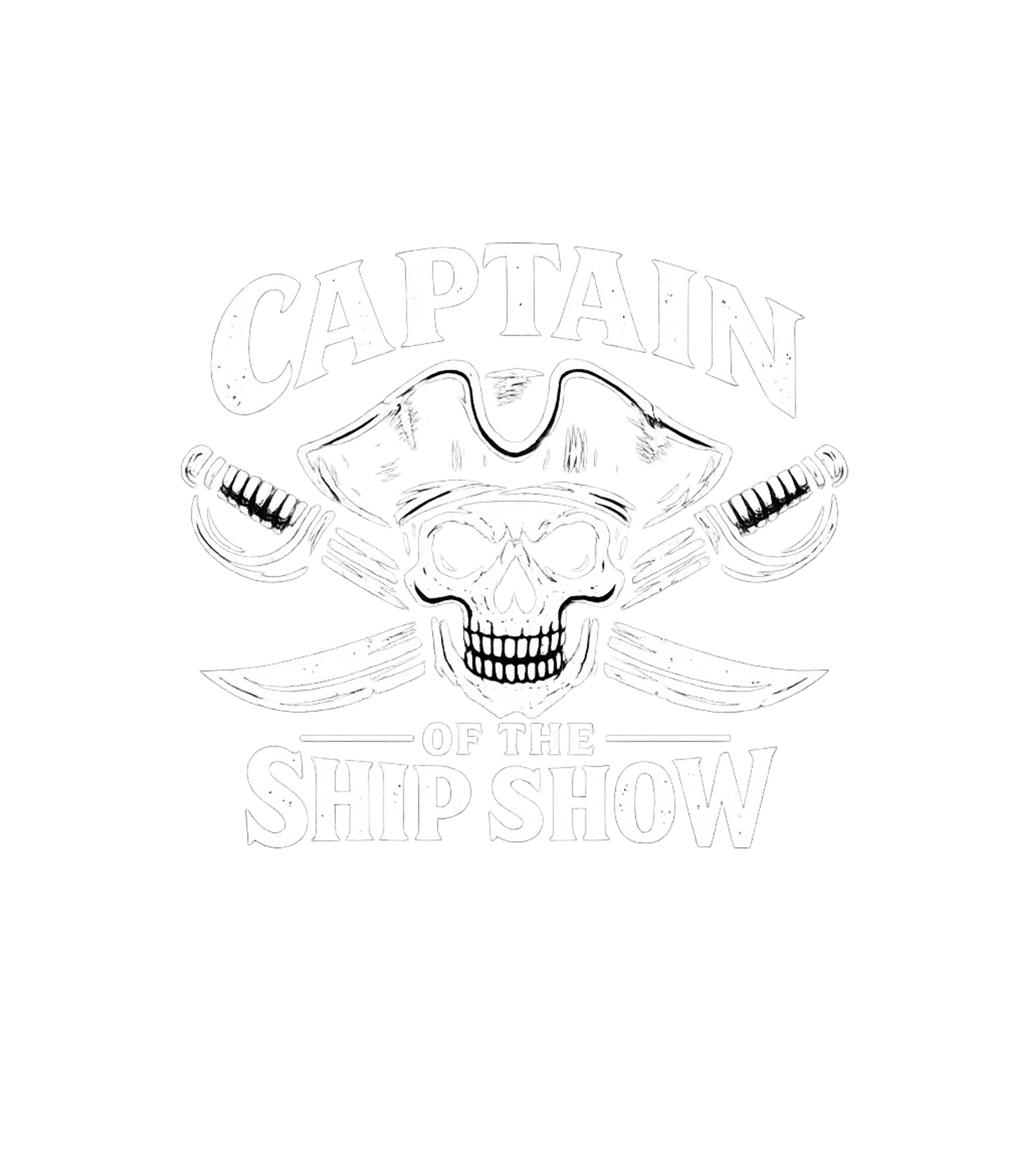 Captain of the Ship Show Boating Crewneck Sweatshirt featuring Lead the chaos with this humorous pirate skull design, featu – designed by Geoff Brown @ SunFrog Captain of the Ship Show Boating Crewneck Sweatshirt featuring Lead the chaos with this humorous pirate skull design, featu – designed by Geoff Brown @ SunFrog