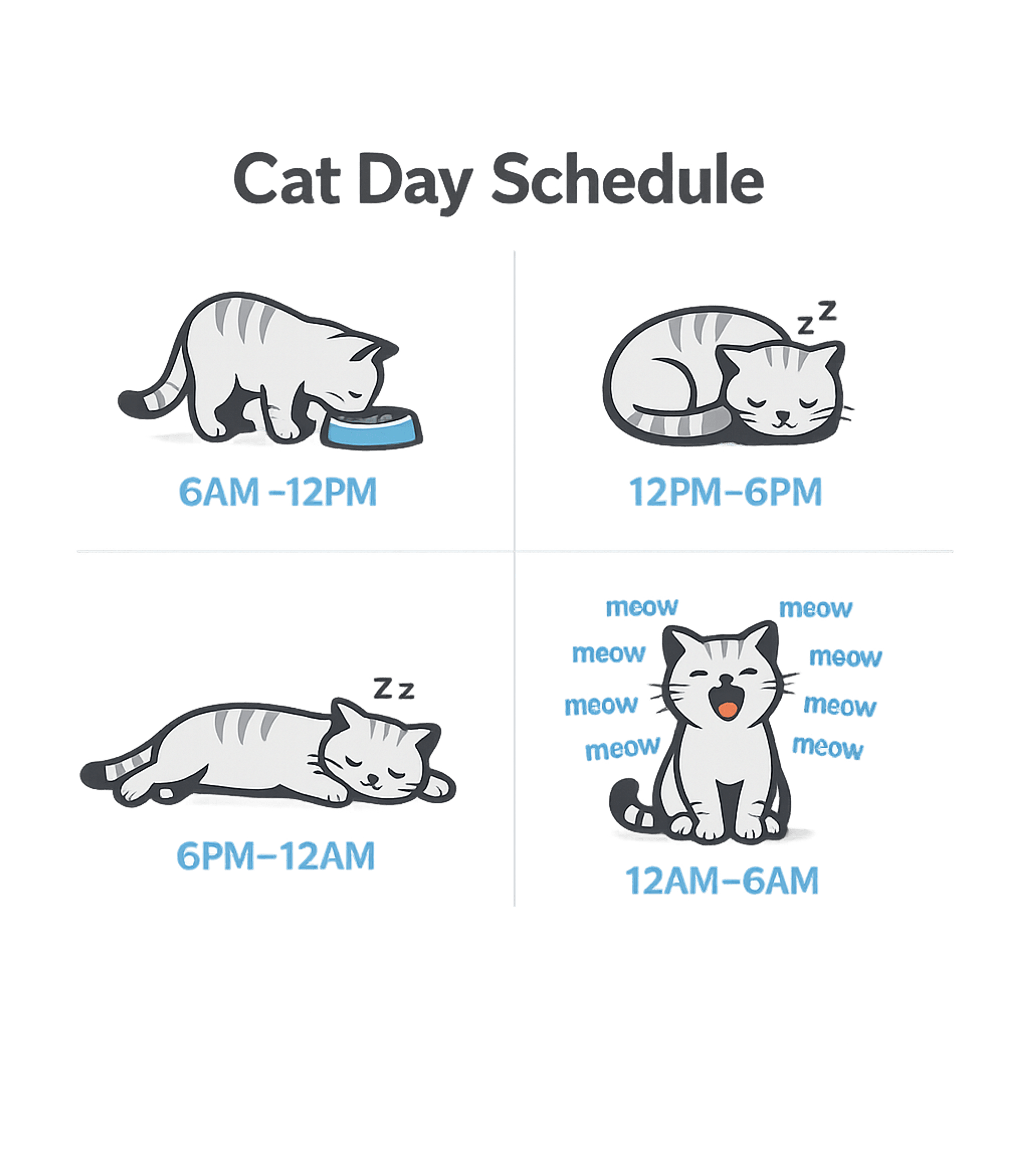 Cat Day Schedule Cats Hooded Sweatshirt featuring This humorous graphic outlines the typical daily schedule of – designed by Geoff Brown @ SunFrog Cat Day Schedule Cats Hooded Sweatshirt featuring This humorous graphic outlines the typical daily schedule of – designed by Geoff Brown @ SunFrog