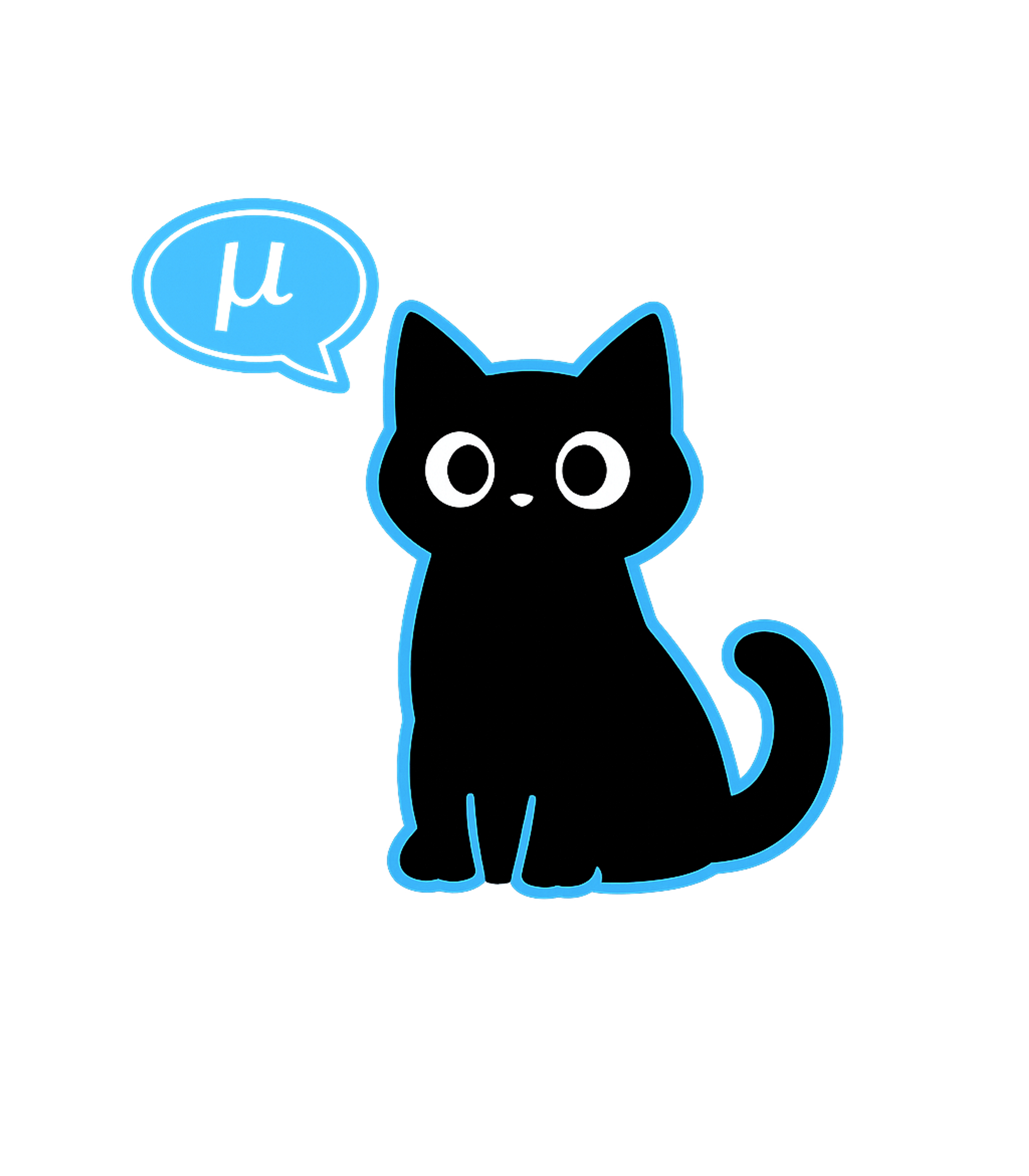 Cat Says Mu Cats Hooded Sweatshirt featuring This clever design features a cute black cat declaring 'μ' i – designed by Geoff Brown @ SunFrog Cat Says Mu Cats Hooded Sweatshirt featuring This clever design features a cute black cat declaring 'μ' i – designed by Geoff Brown @ SunFrog